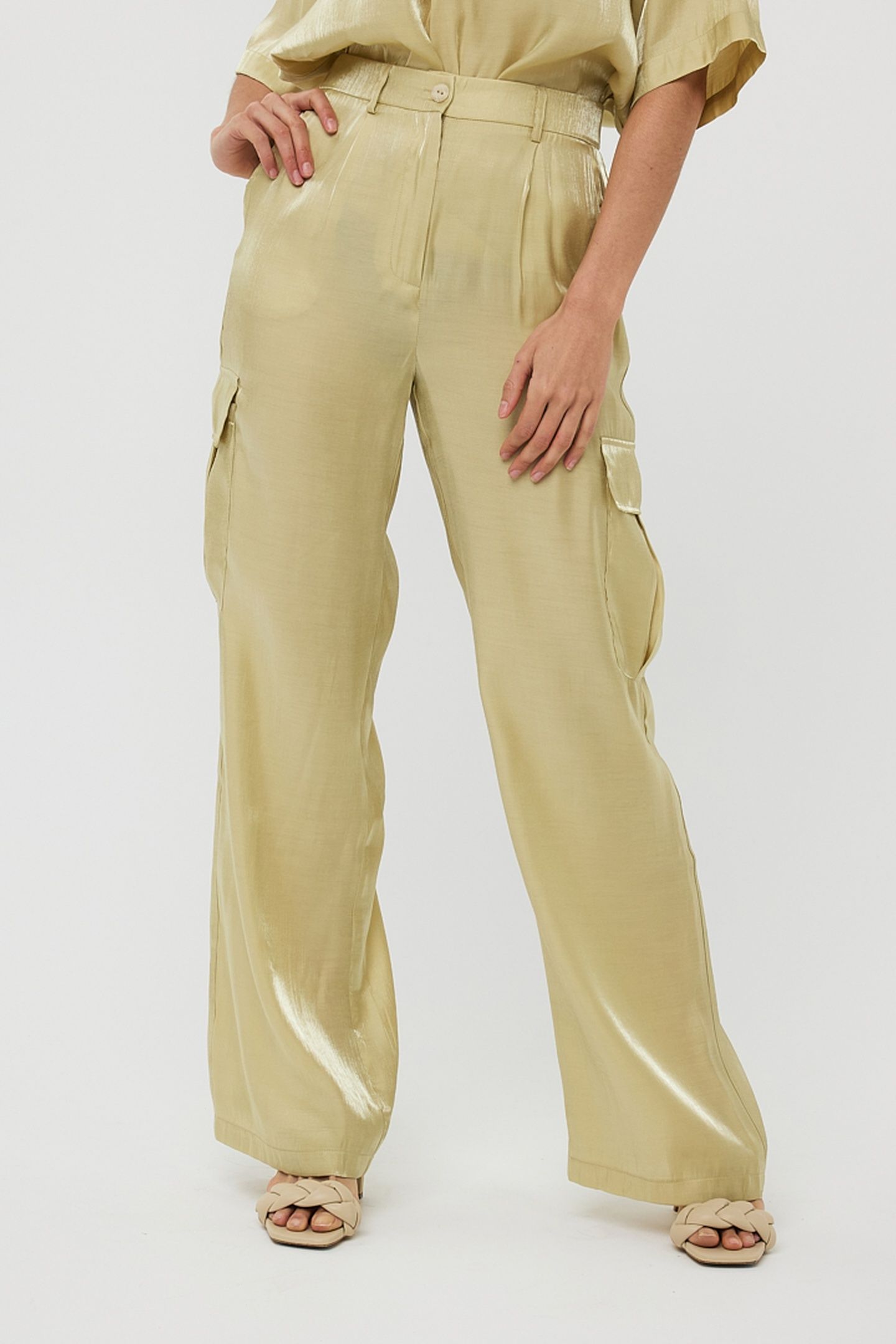 TROUSERS CARGO SILKY TOUCH LEMON PIE 2