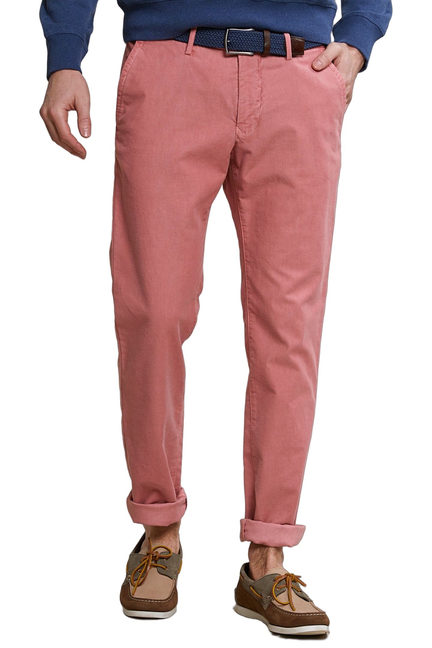 SLIM FIT BASIC CHINO PANTS STRETCH MAHOGANY 1