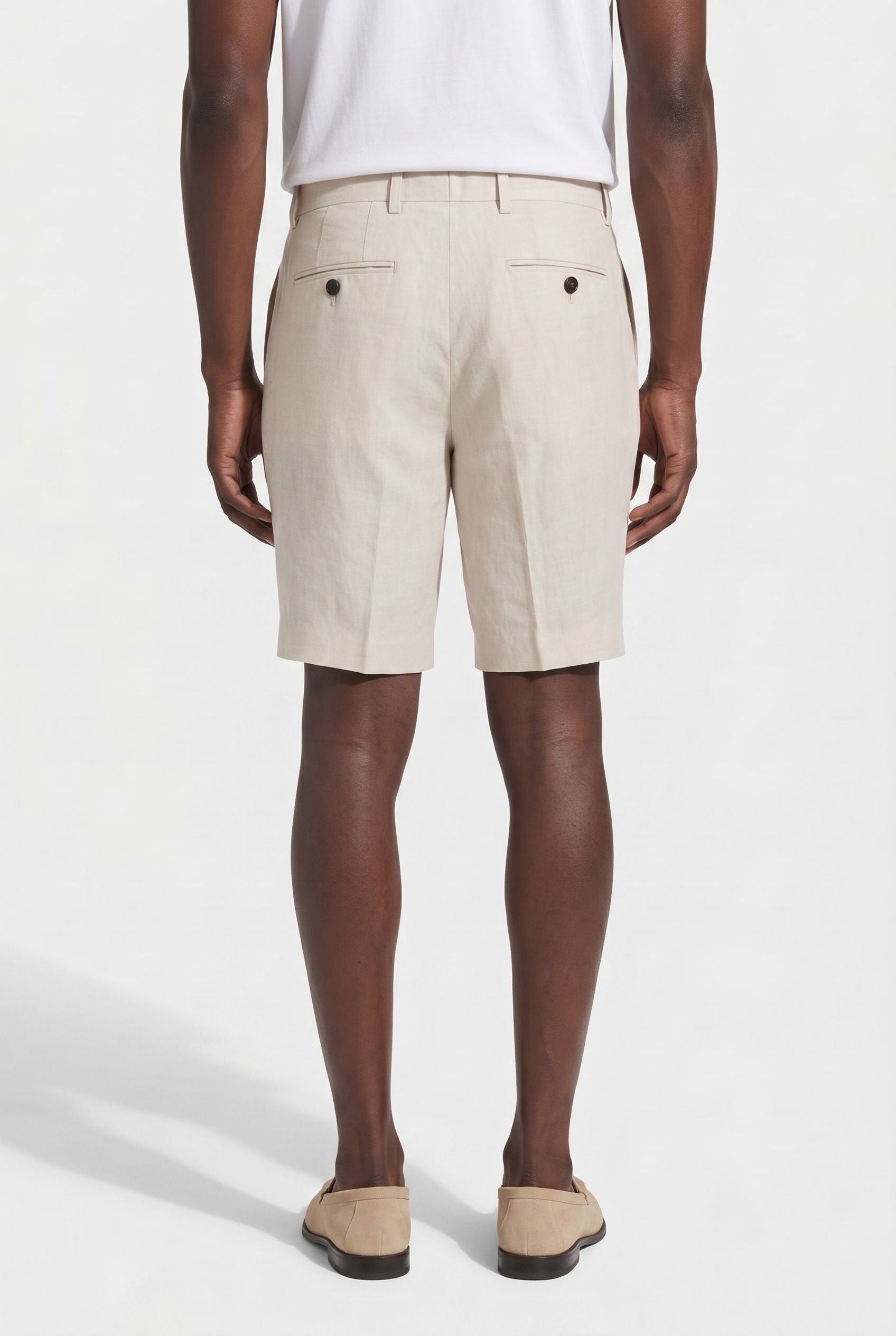 LINEN SHORT STONE 2