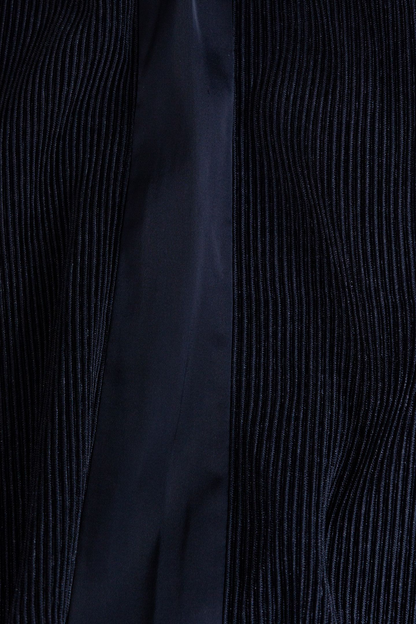 PLEATED NAVY WIDE-LEG PANTS 5