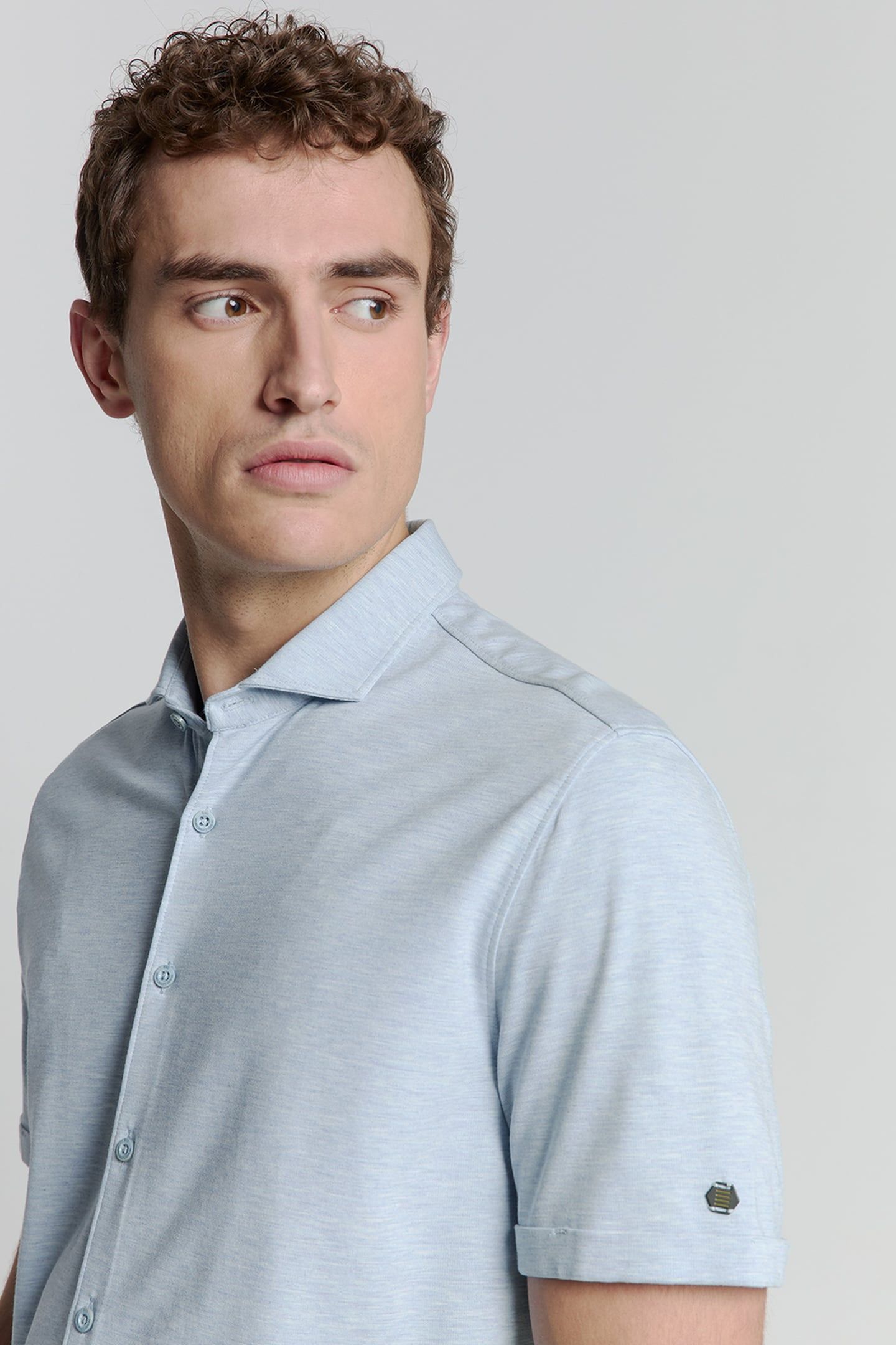 SHIRT SHORT SLEEVE JERSEY MELANGE STRETCH CLOUD 3