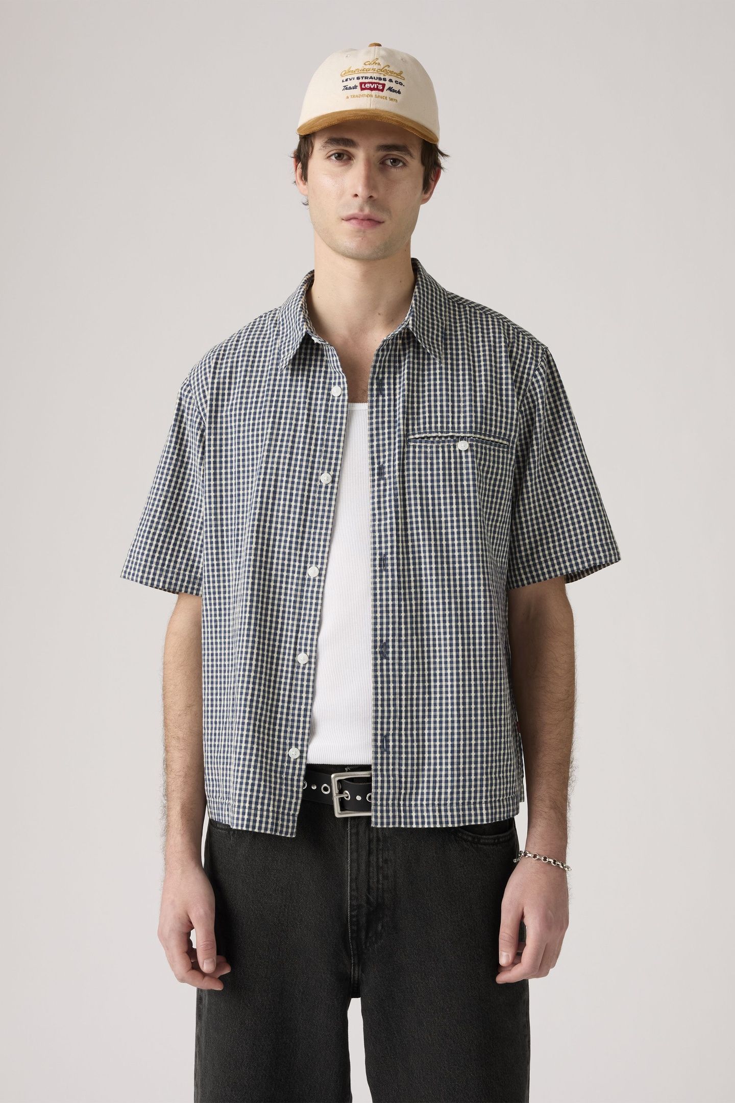 SHORT SLEEVE ZANDT CROPPED SHIRT 1