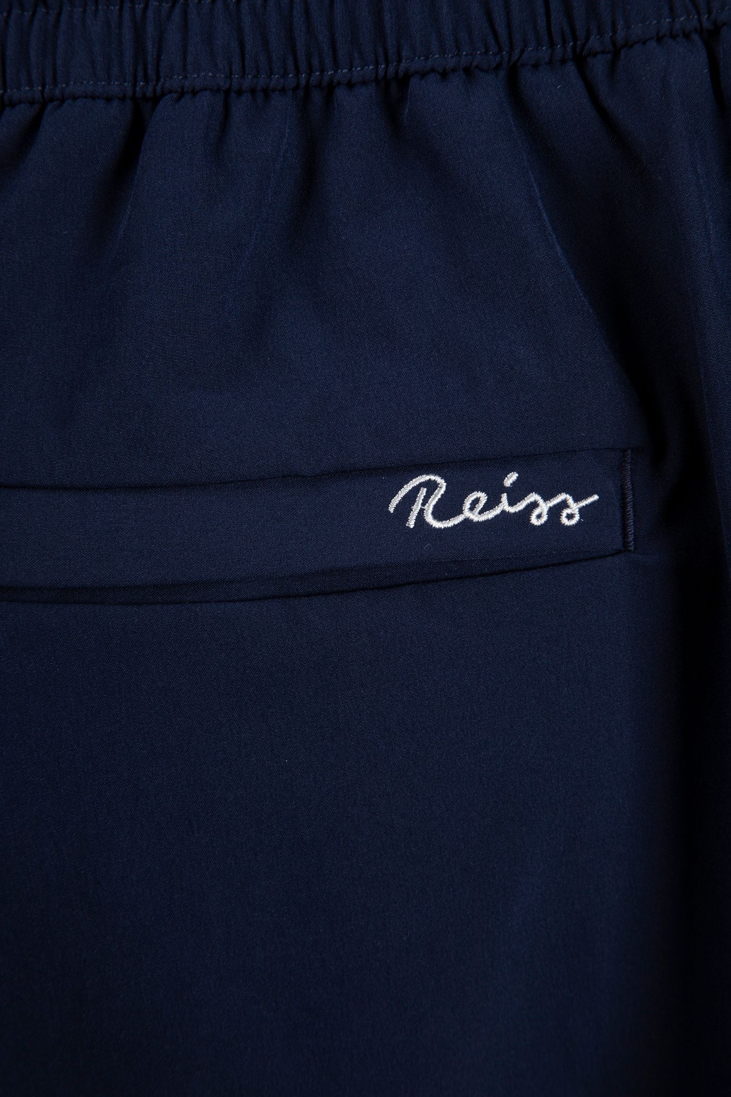 SWIM SHORT WITH PIPING NAVY/WHITE 4
