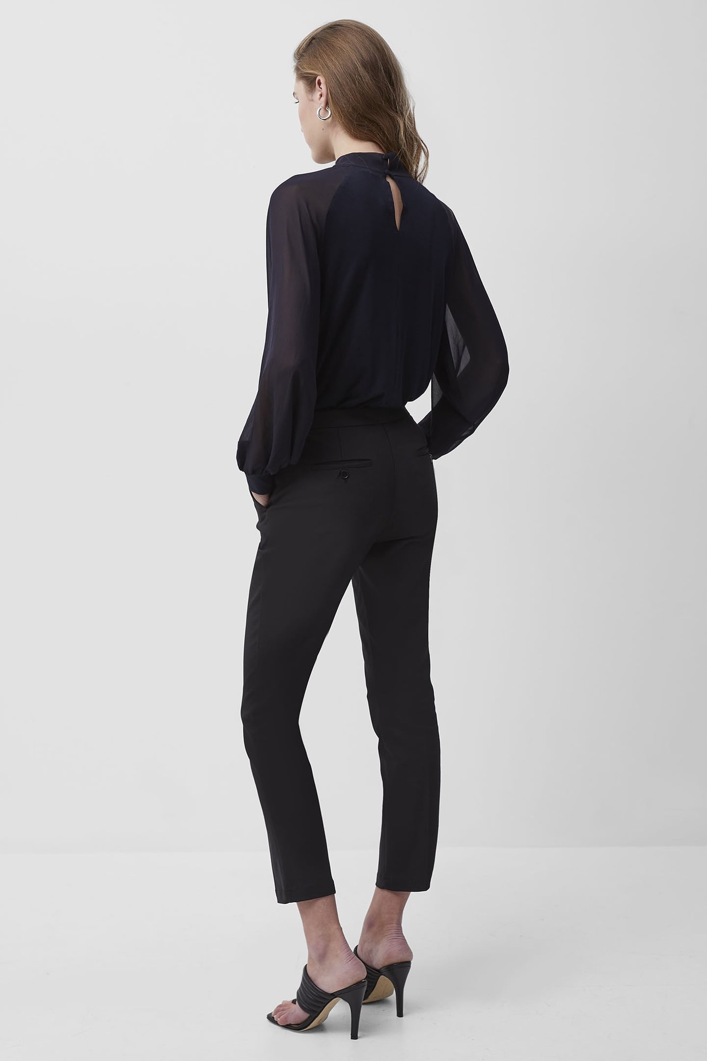 NOEMI JERSY HIGH NCK SWEATSHRT UTILITY BLUE 2
