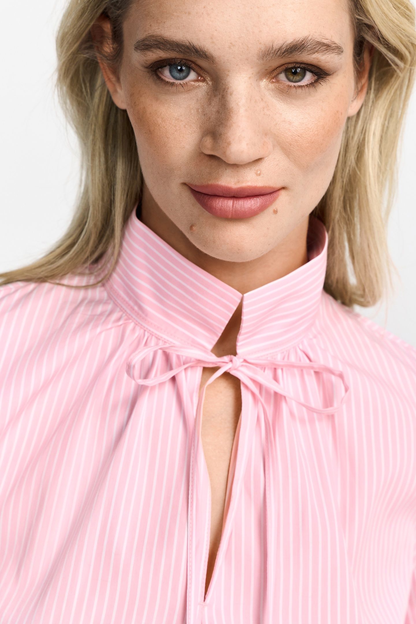 COTTON STRIPE BLOUSE STRAWBERRY CREAM 4