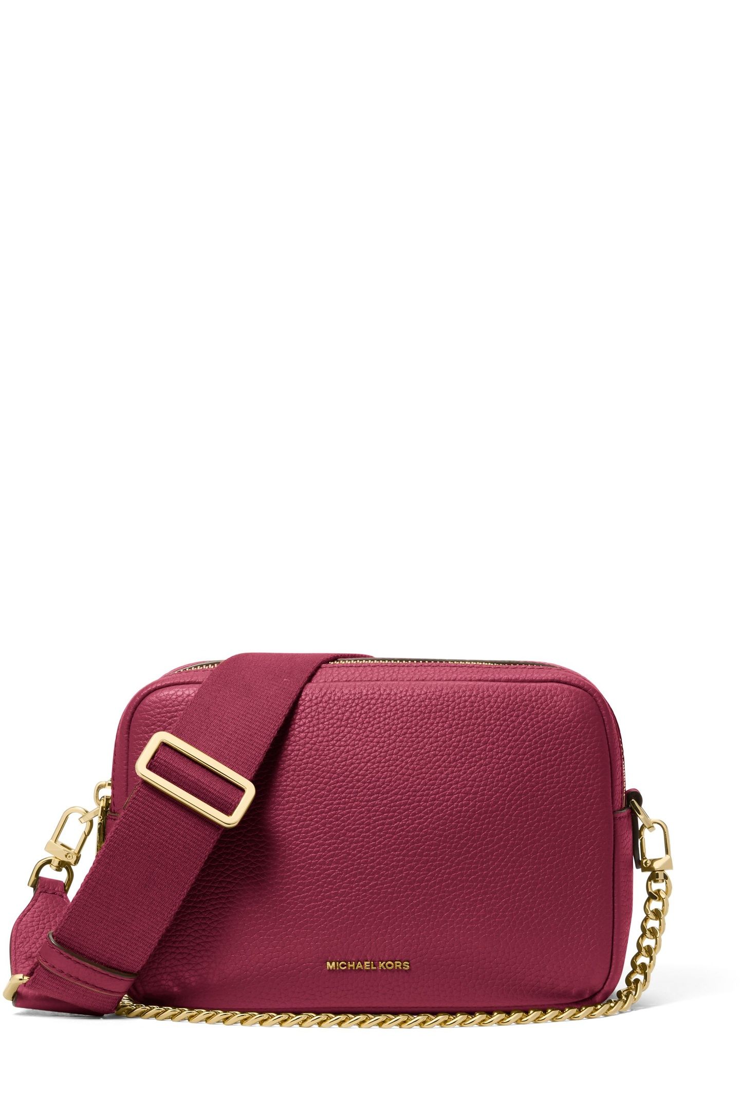 MEDIUM DOUBLE ZIP CAMERA CROSSBODY MULBERRY 2