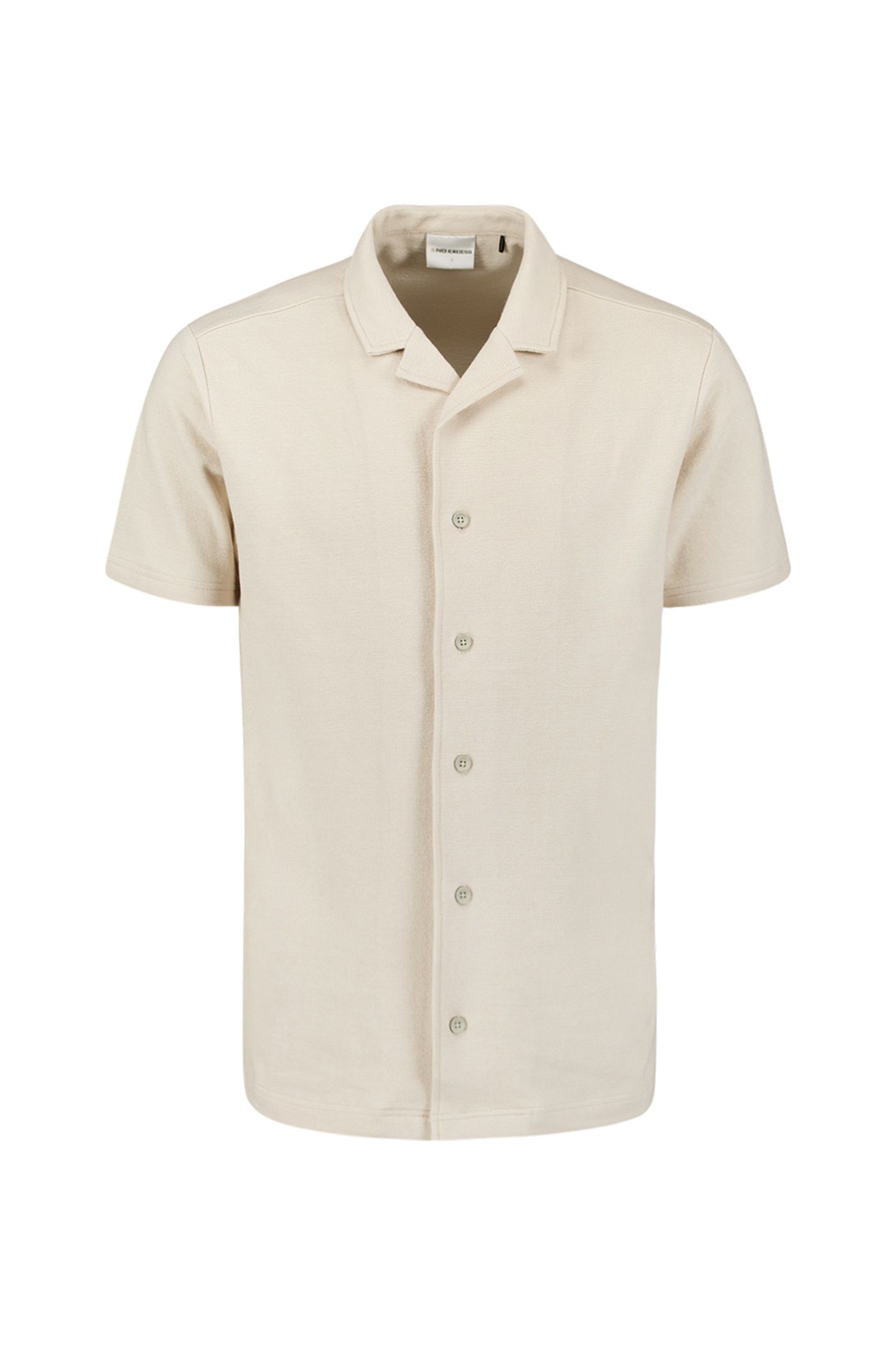 SHIRT SHORT SLEEVE JERSEY REVERS COLLAR SOLID TERRY CEMENT 4