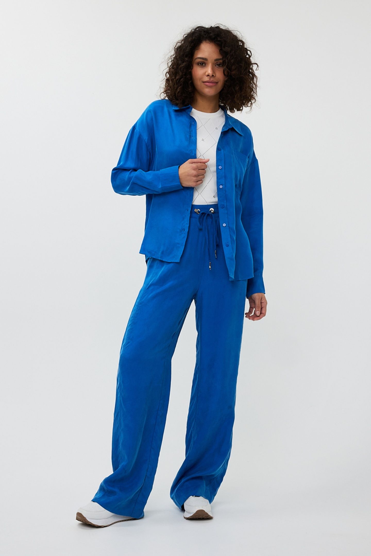 BLOUSE OVERSIZED CUPRO BLUE 2