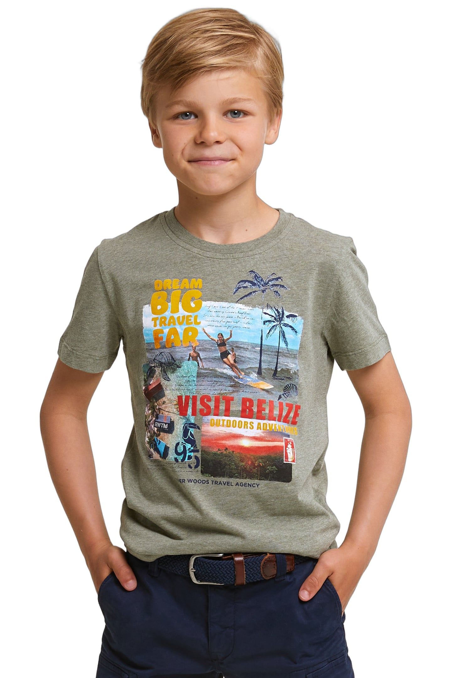 NORMAL FIT BASIC T-SHIRT SHORT SLEEVES SAFARI MIX 1