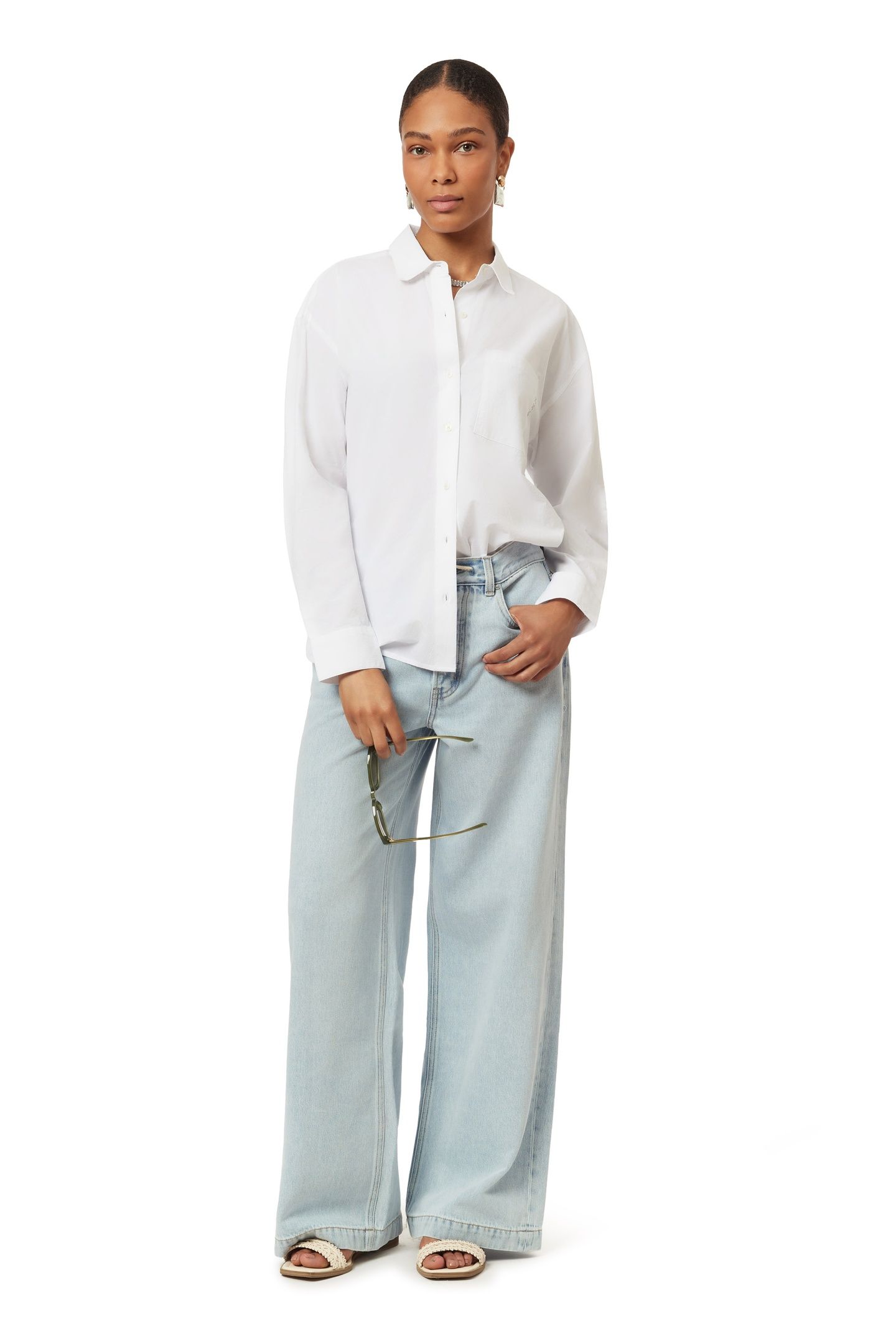 OVERSIZED SHIRT BRILLIANT WHITE 3