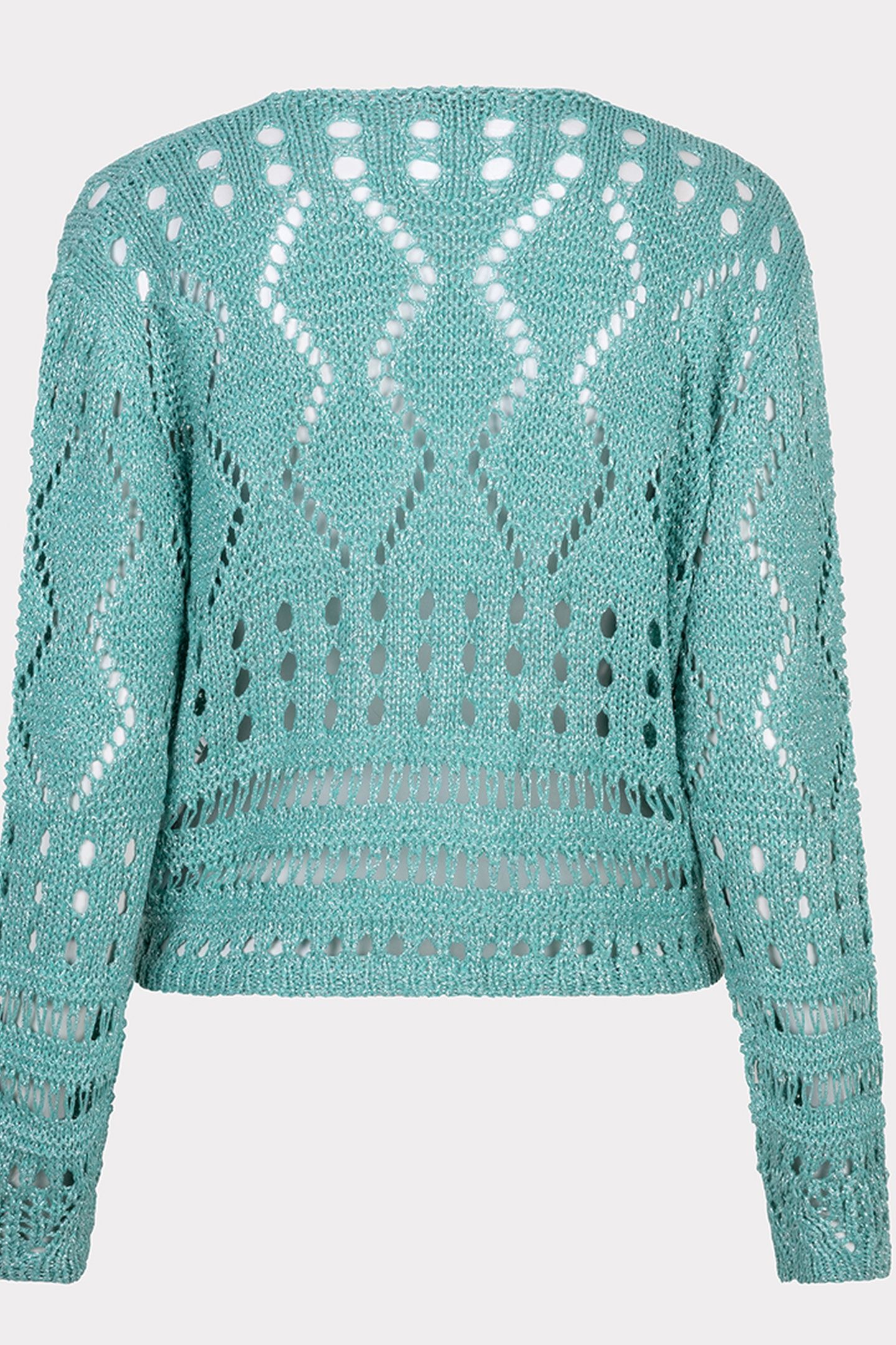 BOLERO FANCY OPEN KNIT LUREX LAGOON 4