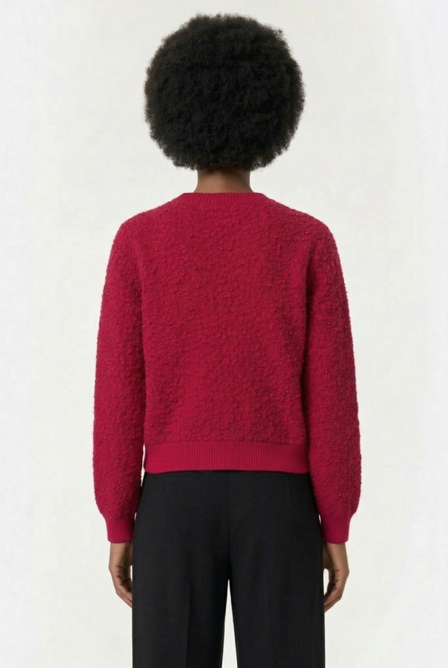 WAFFLE SWEATER RED 2