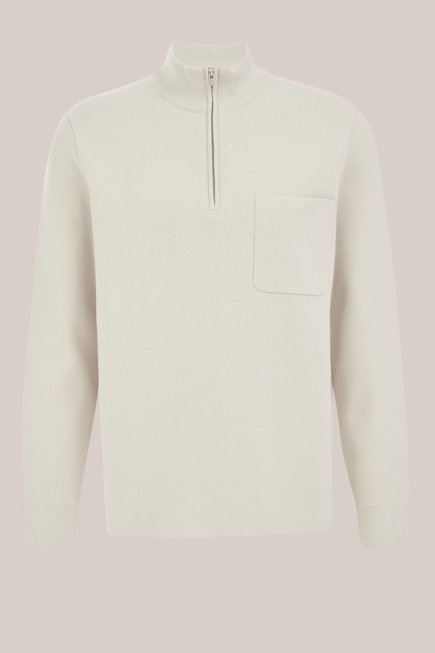 HALFWAY ZIPPER LIGHT GREY 4