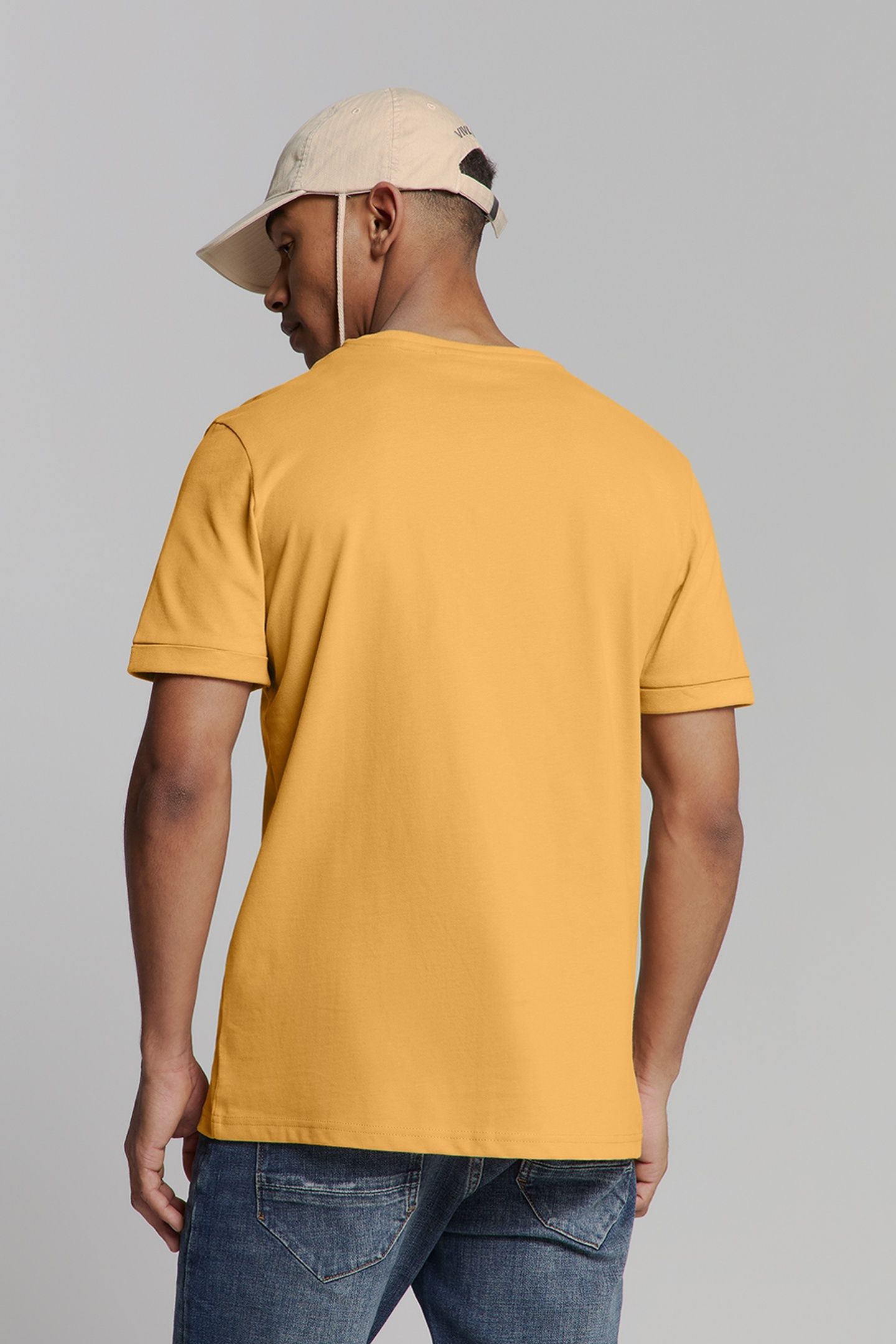 T-SHIRT CREWNECK PEACHED YELLOW 3