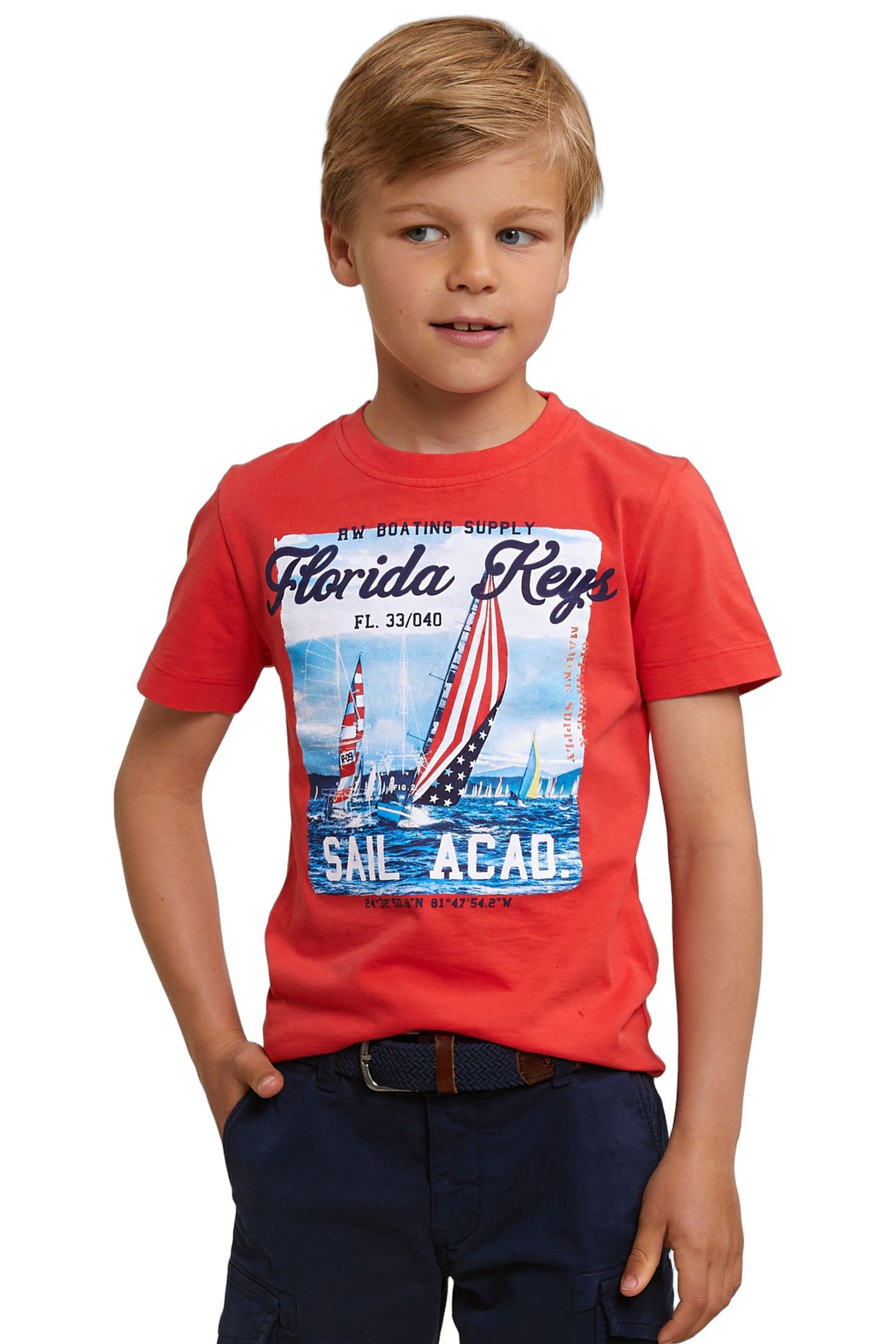 NORMAL FIT BASIC T-SHIRT SHORT SLEEVES CORNELL RED 1