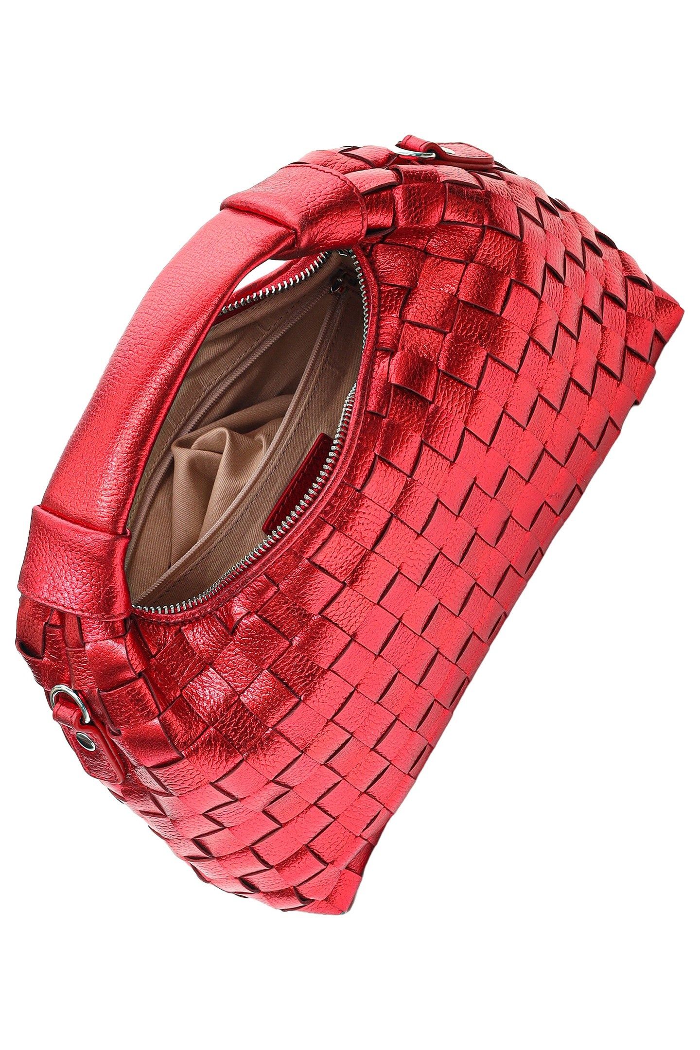 DANDY BRAIDED METALLIC BRIGHT RED 3