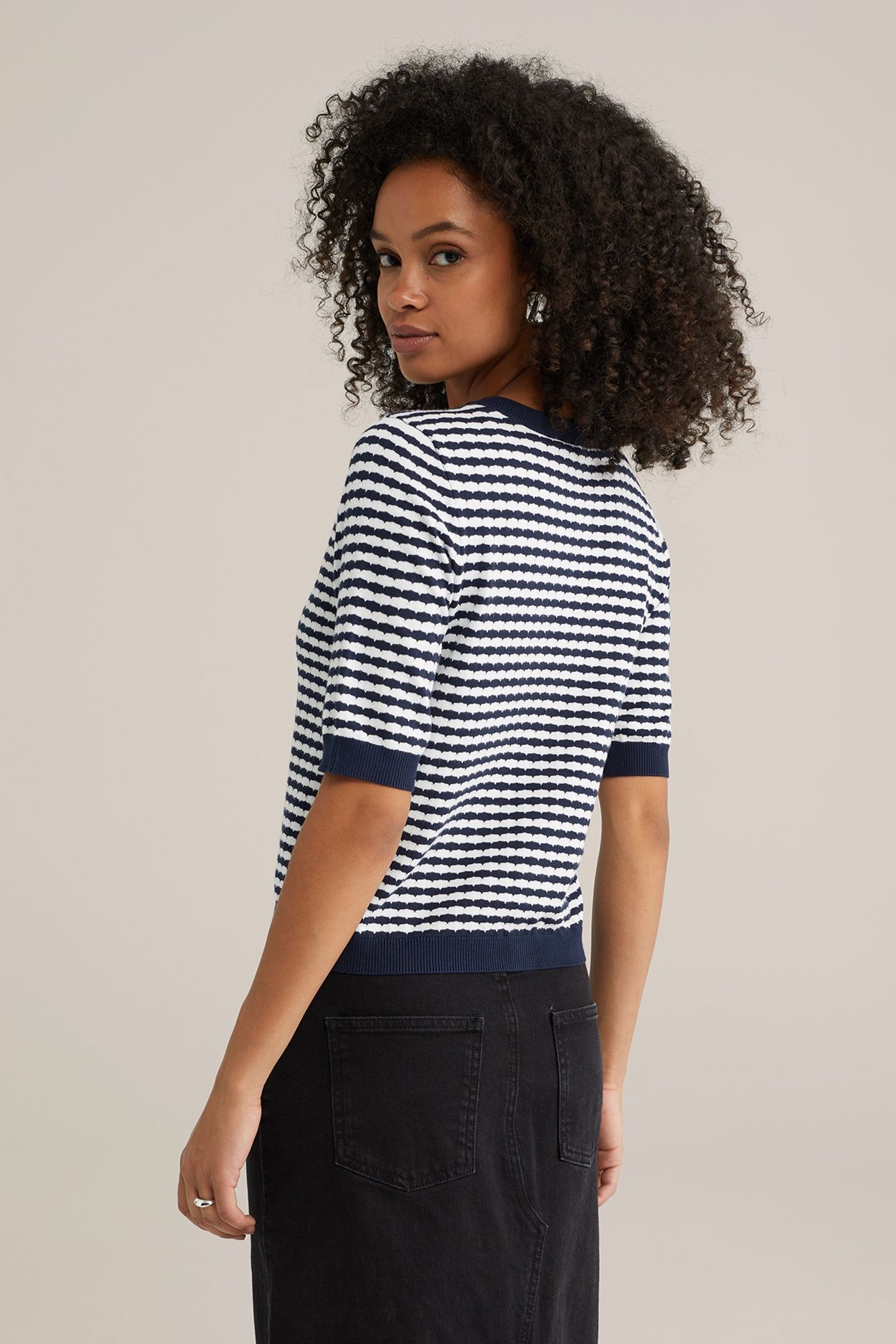 KNITTED CARDIGAN NAVY BLUE 3
