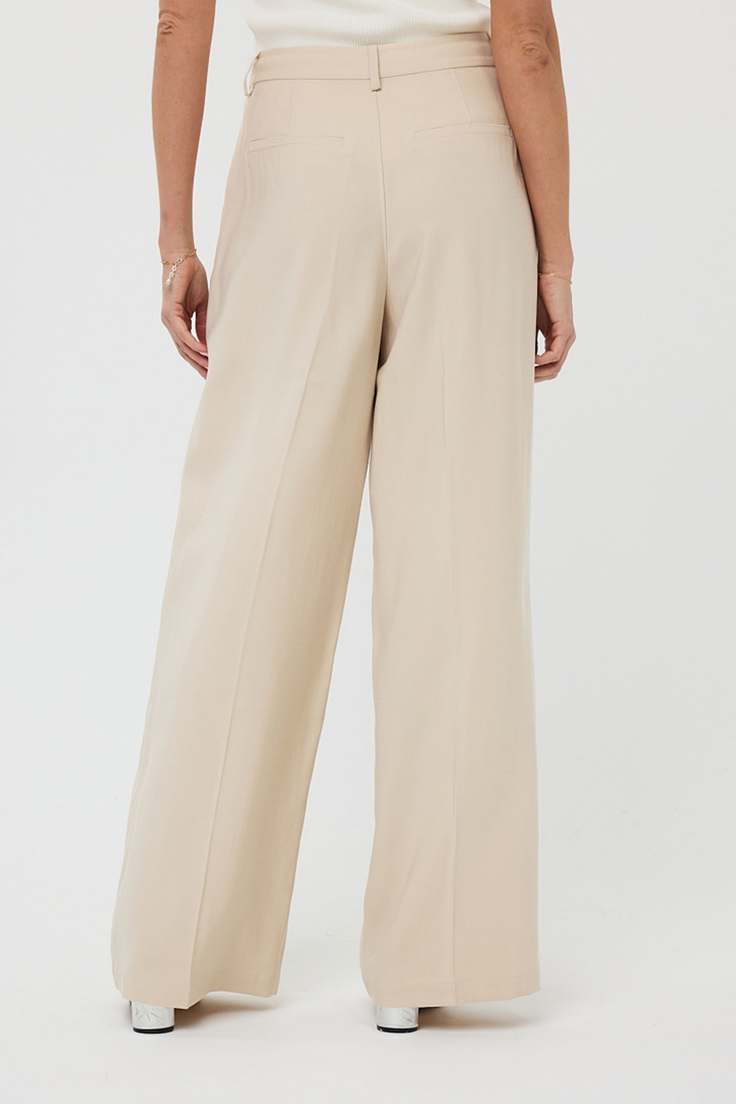 TROUSERS WB PLEAT LIGHT SAND 3