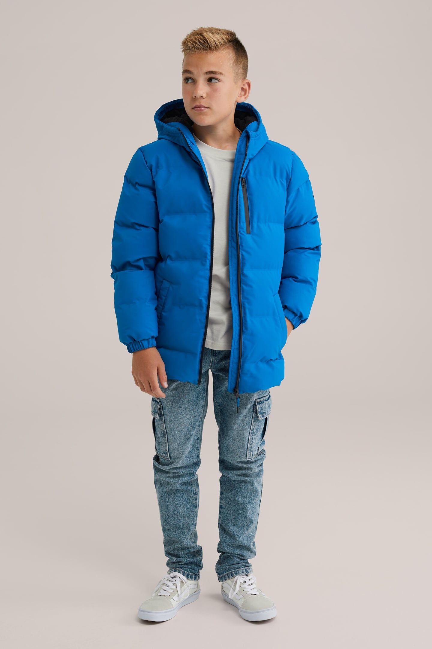 JACKET MIDLONG COBALT BLUE 1