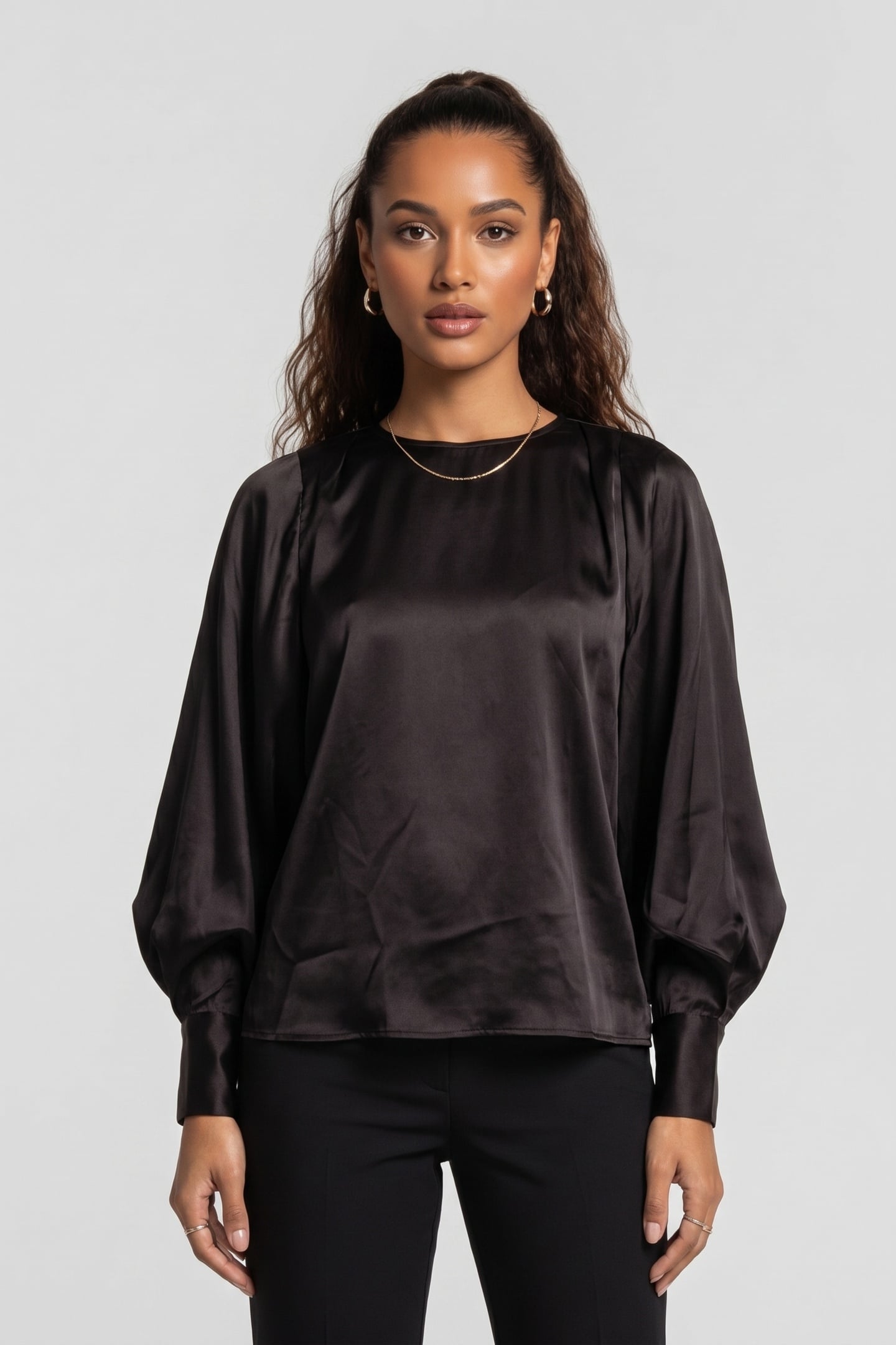 FATIMA BLOUSE BROWN 1