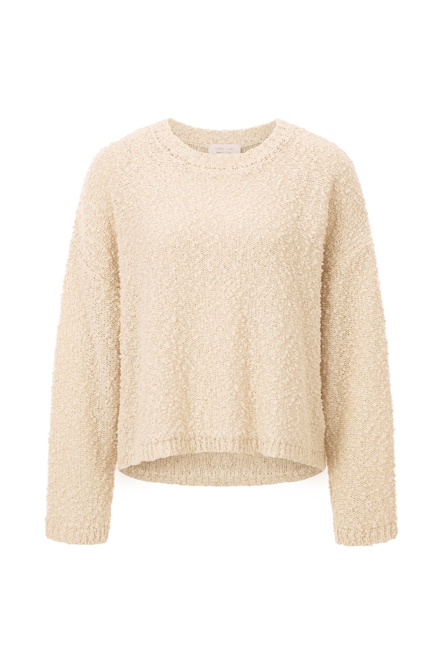 SLUB YARN CREW NECK PEARL WHITE 4