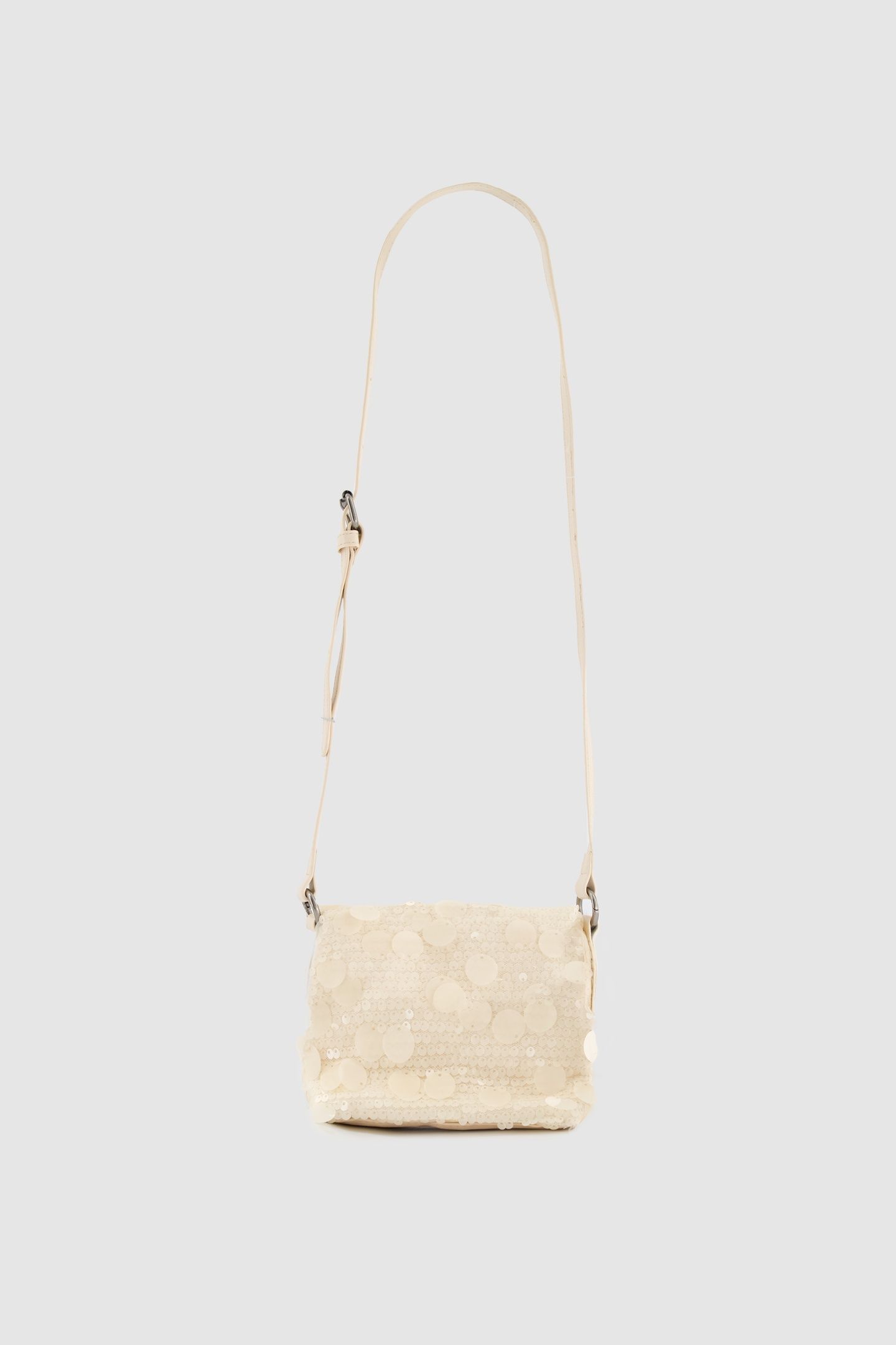 ECRU SEQUIN EMBROIDERY HANDBAG 4