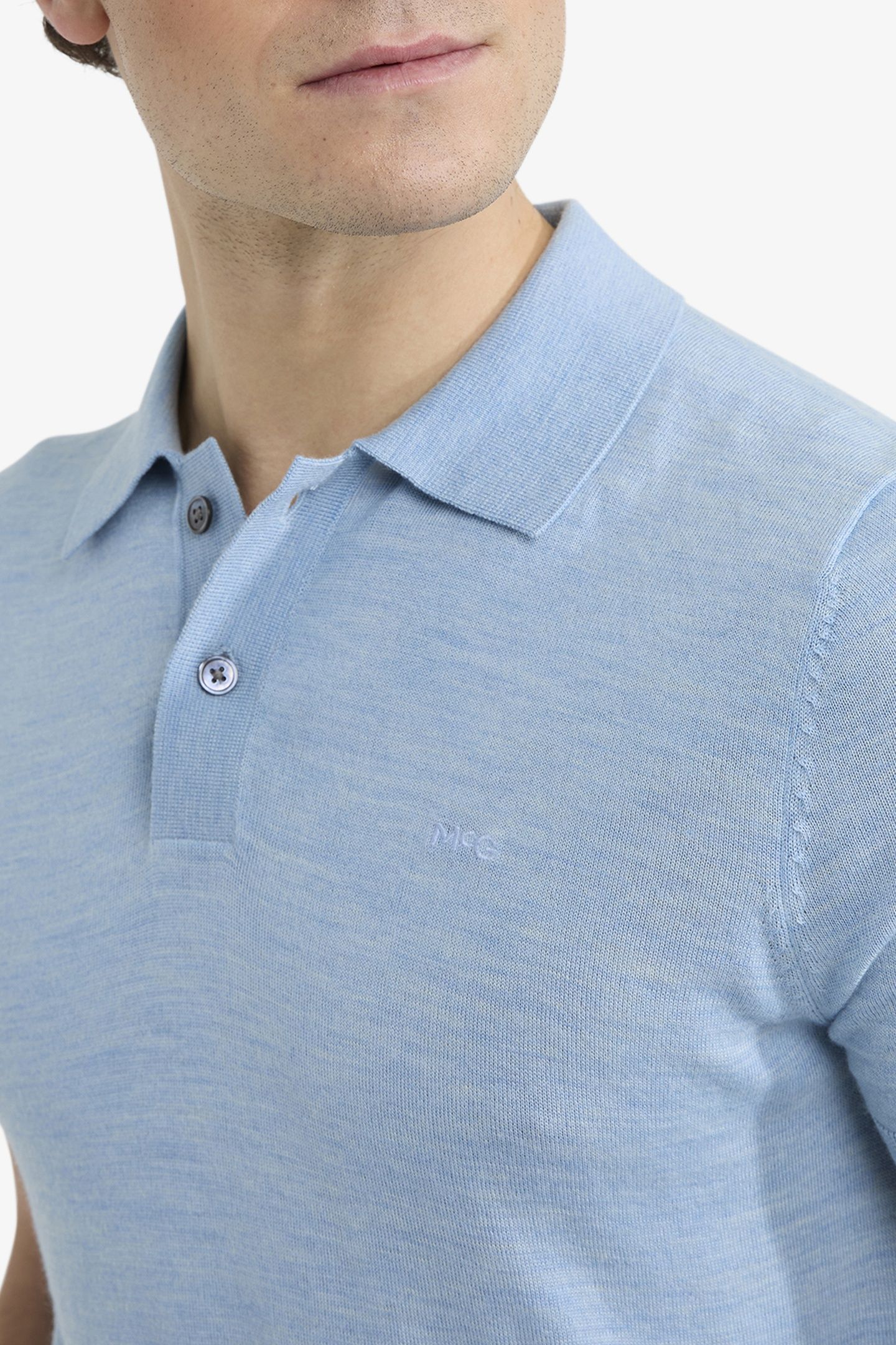 FINE MERINO POLO LIGHT BLUE 7