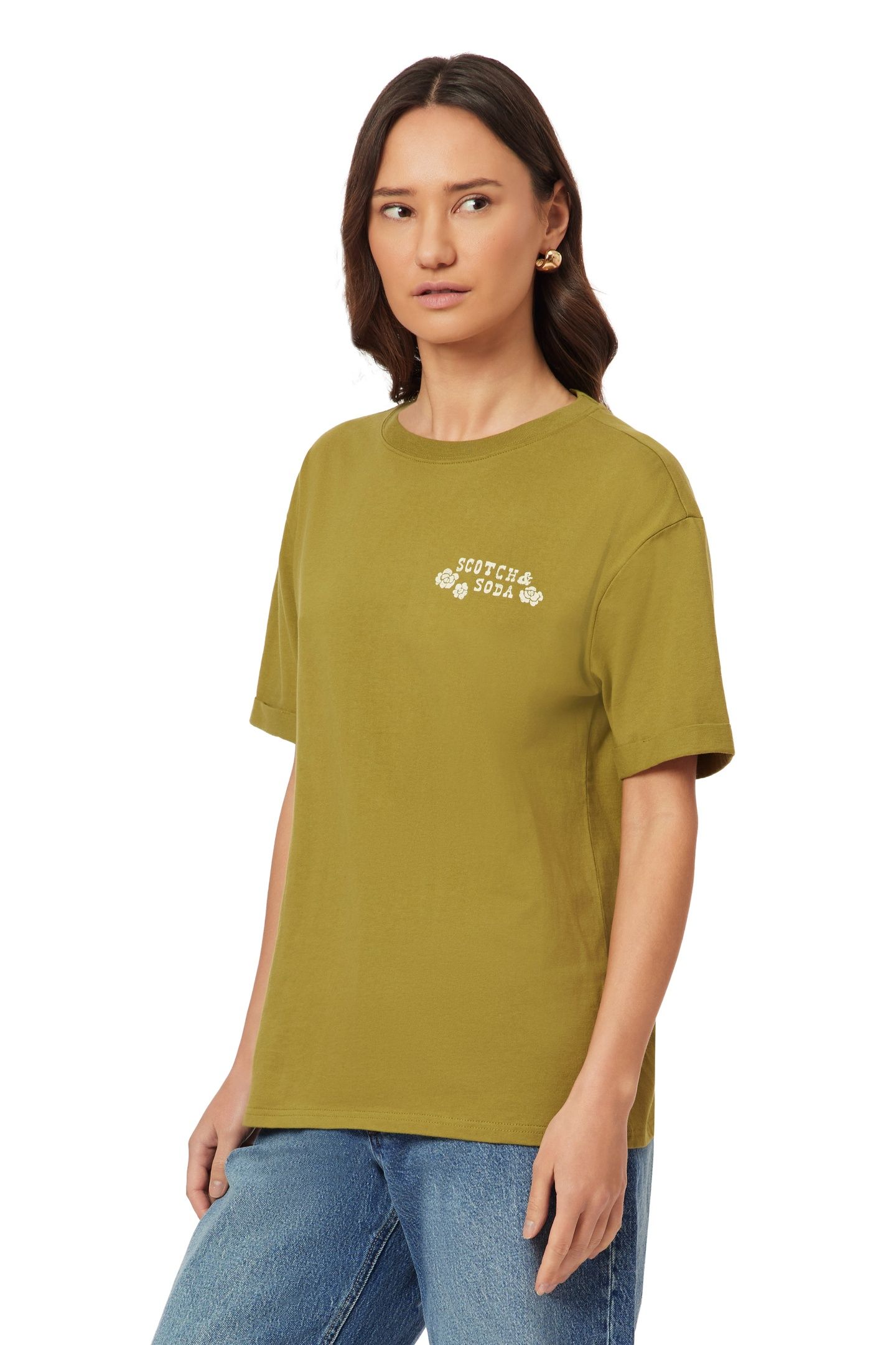 BOYFRIEND TEE GREEN MOSS WHITE CAP 2