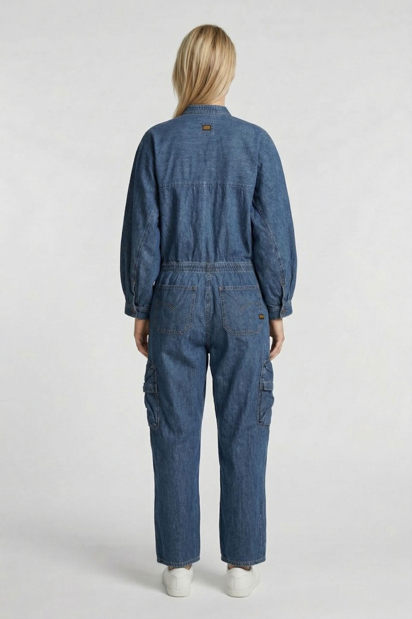 BALLOON JUMPSUIT L/S FADED SEASALT 2