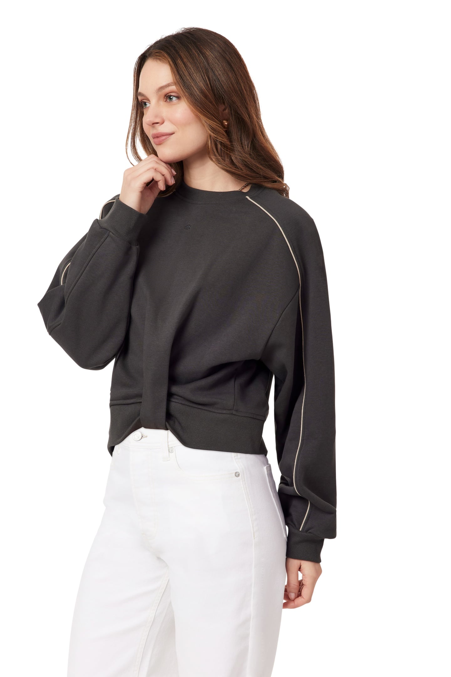 CREW NECK BLACK SAND 3