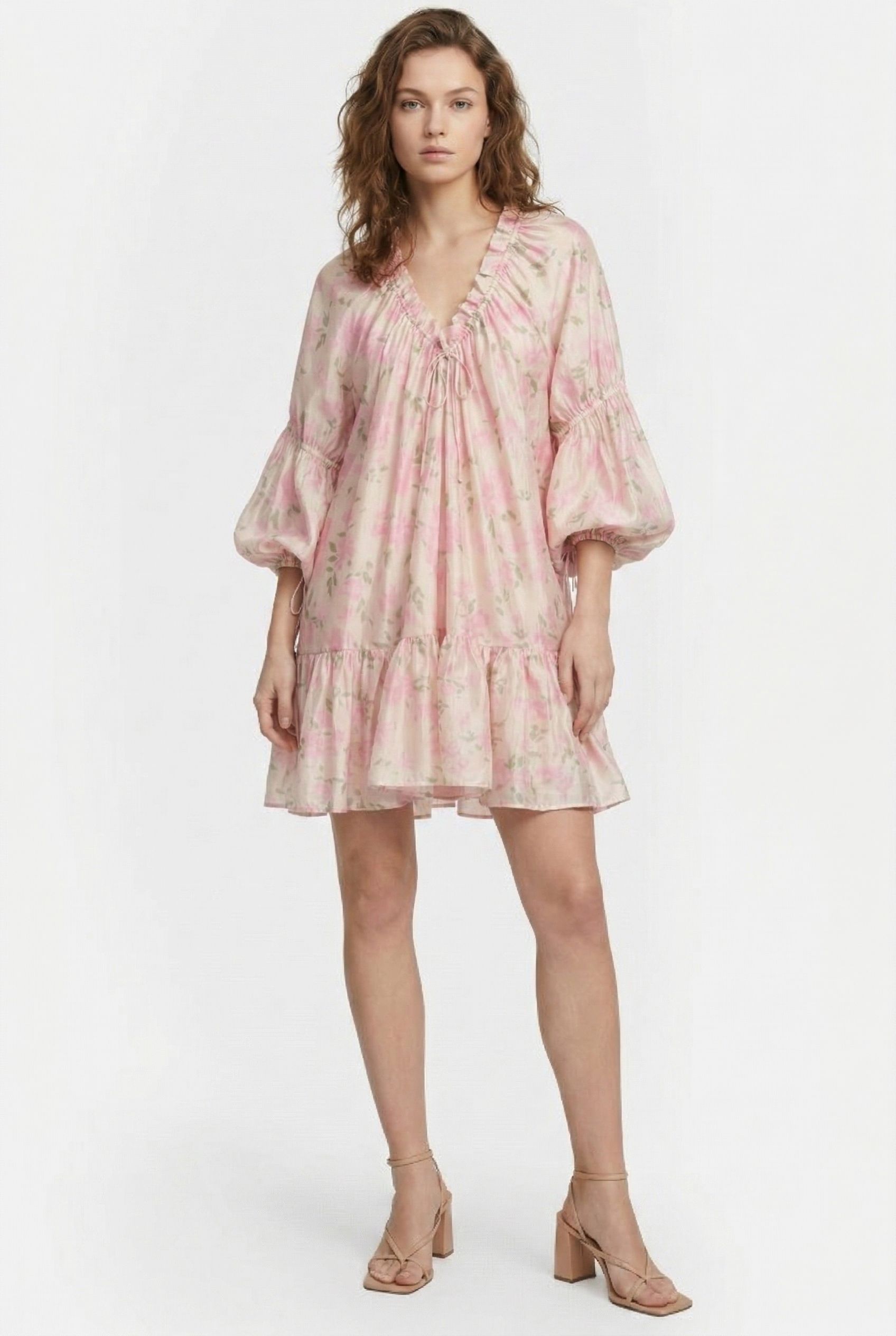 PEYTON DRESS BEIGE 1