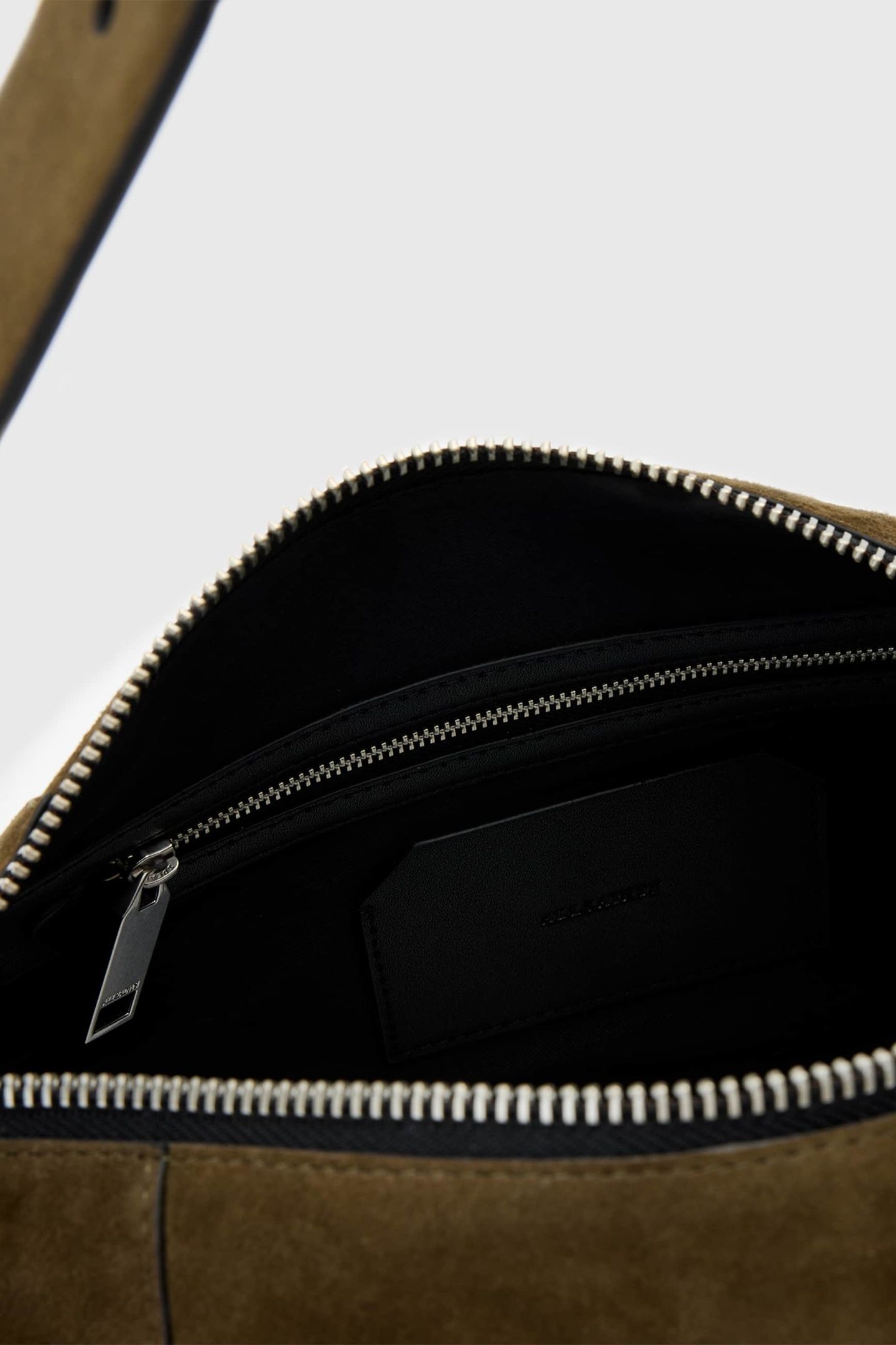 VEGA SUEDE SHLDR BAG OLIVE GREEN 7