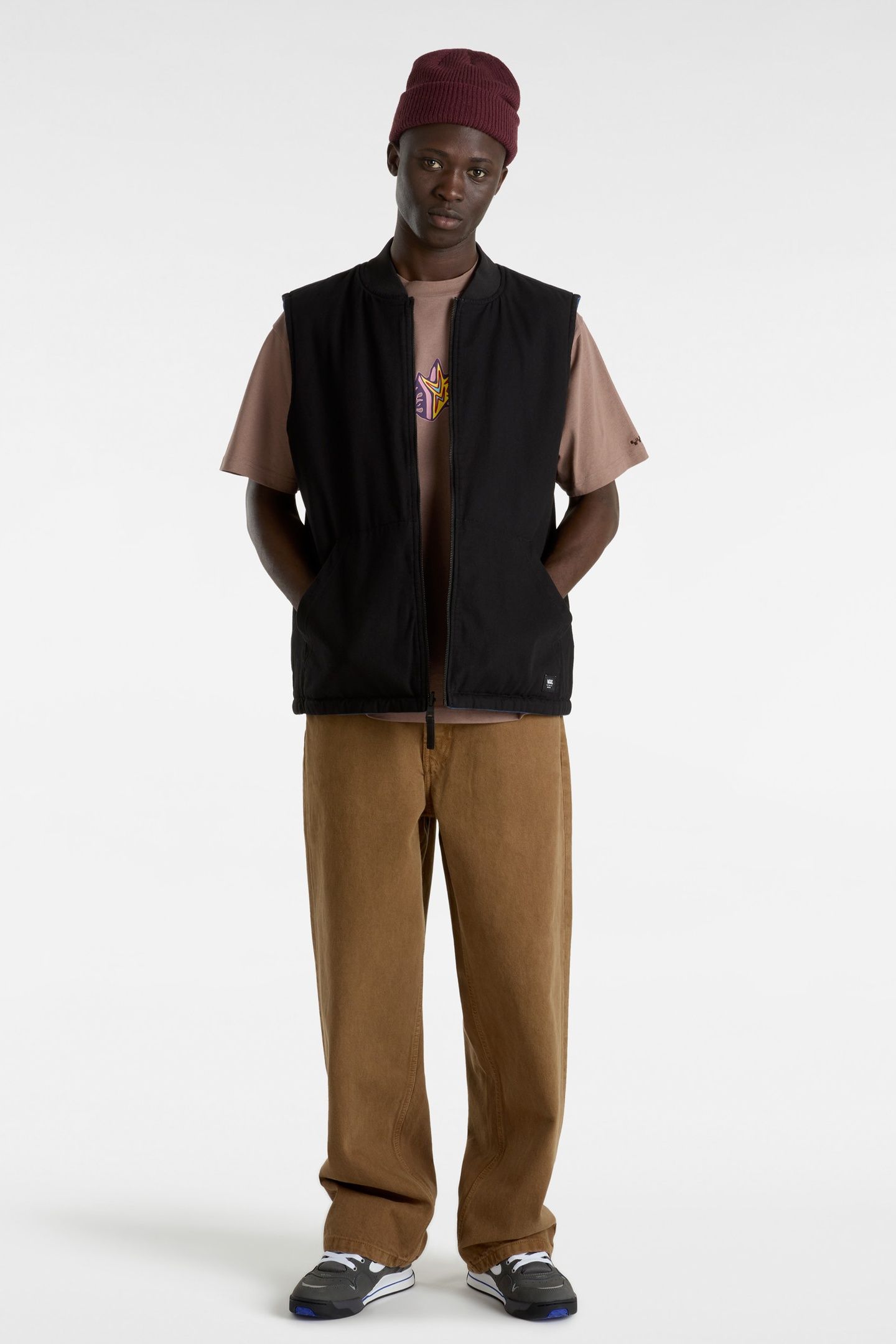 TALBOT REVERSIBLE VEST BLACK/TRUE BLUE 1