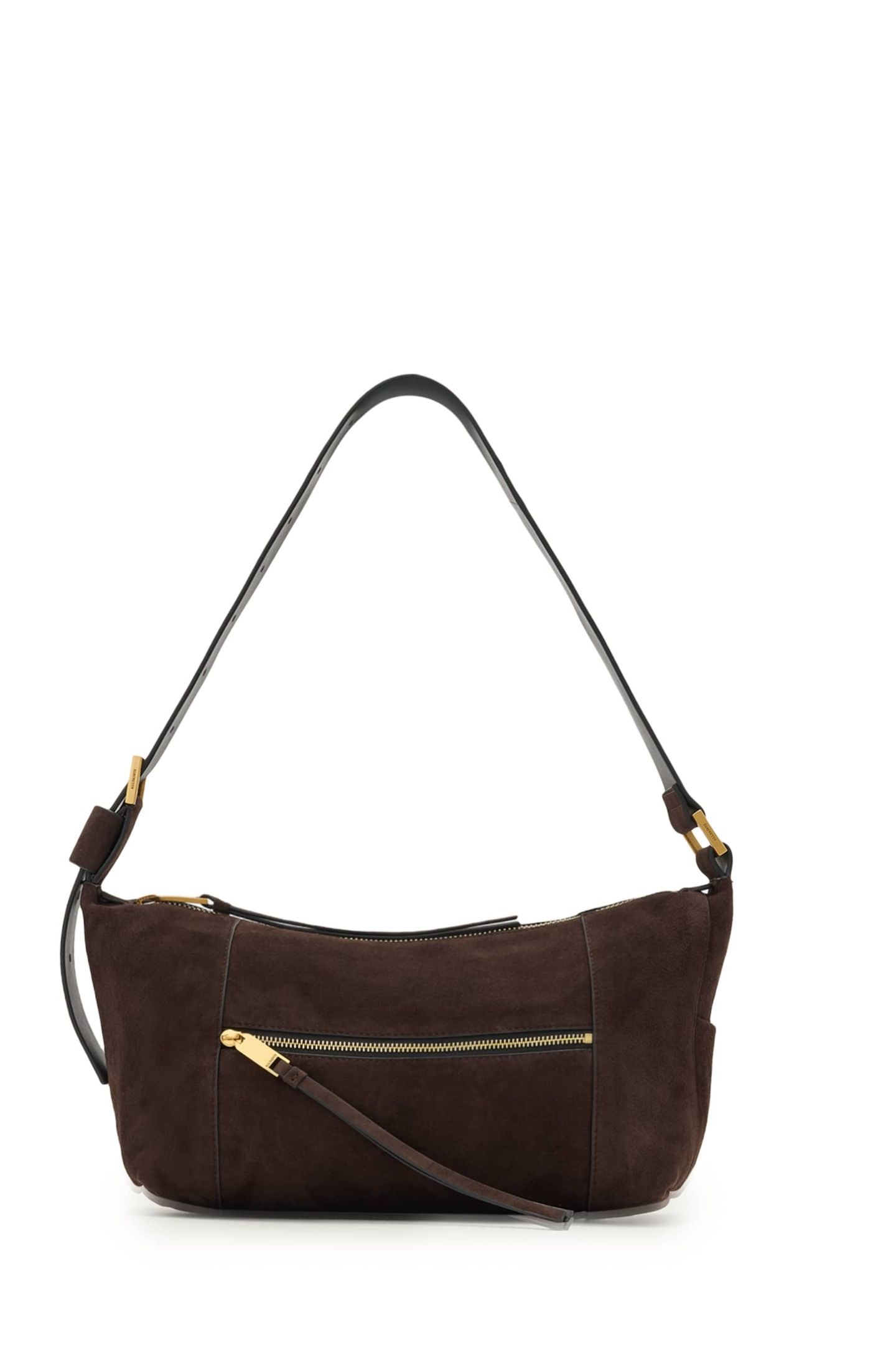 VEGA SUEDE SHLDR BAG BITTER BROWN 4