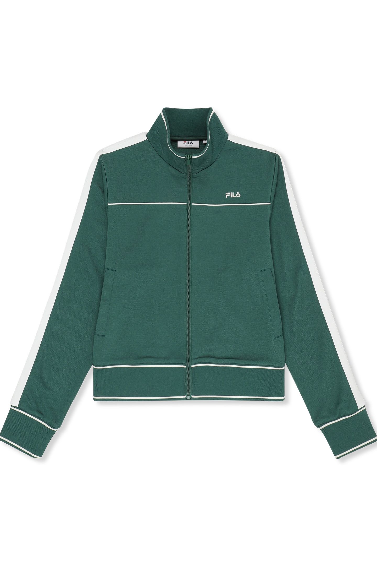 MICHI REGULAR CROPPED TAPED TRACK JACKET POSY GREEN 4