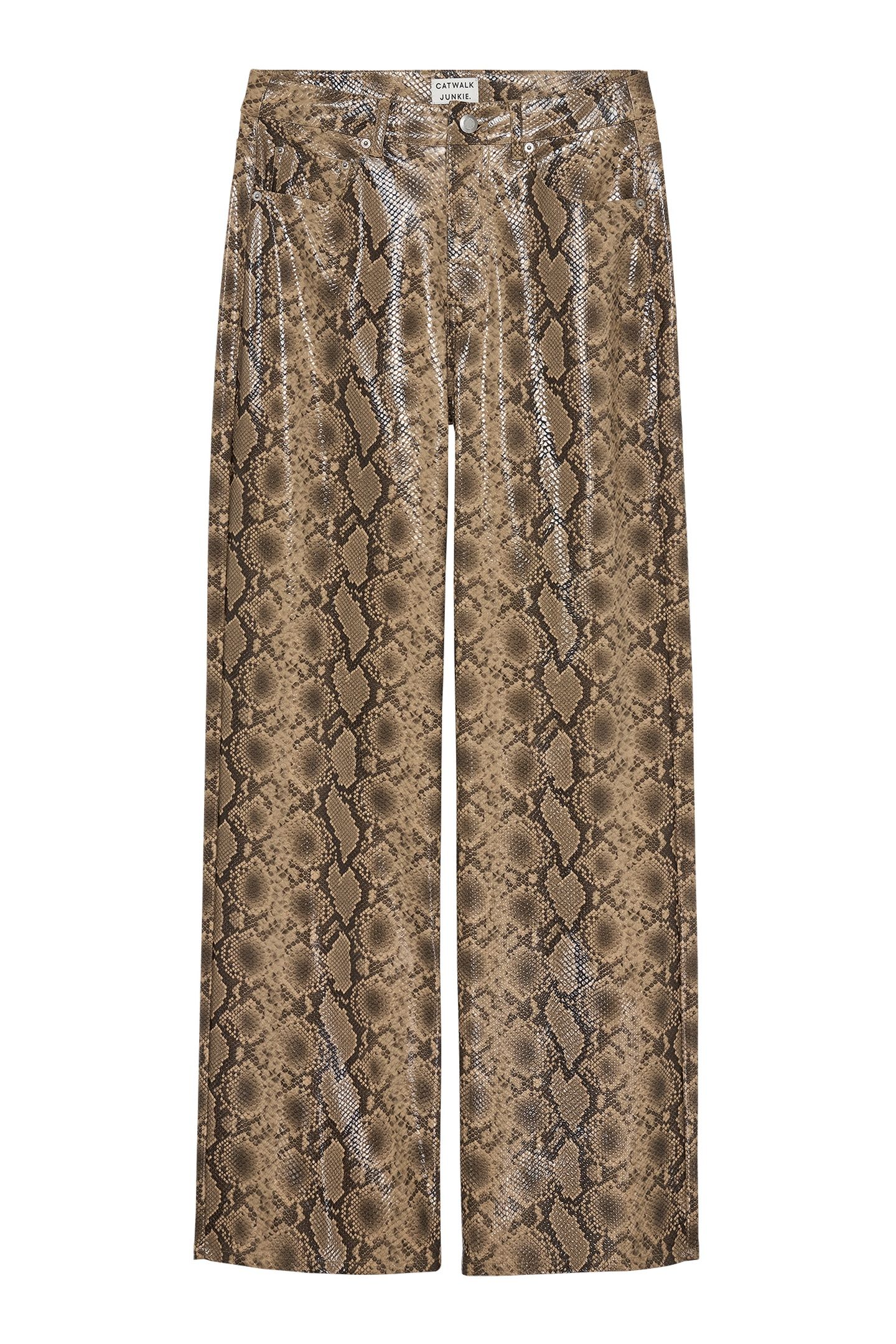 LOOSE FIT SNAKE TROUSERS BROWN SUGAR 4
