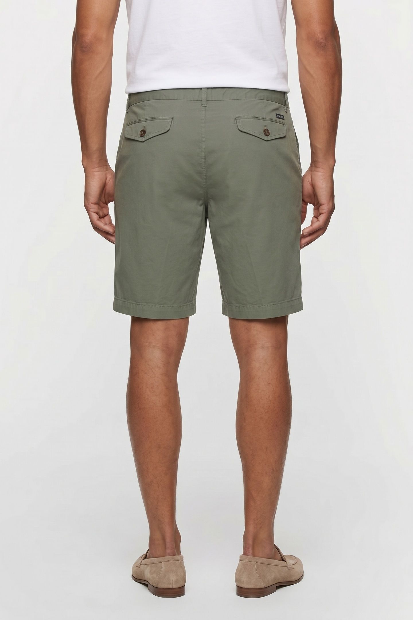 BERMUDA CLASSIC COTTON MILITARY GREEN 2
