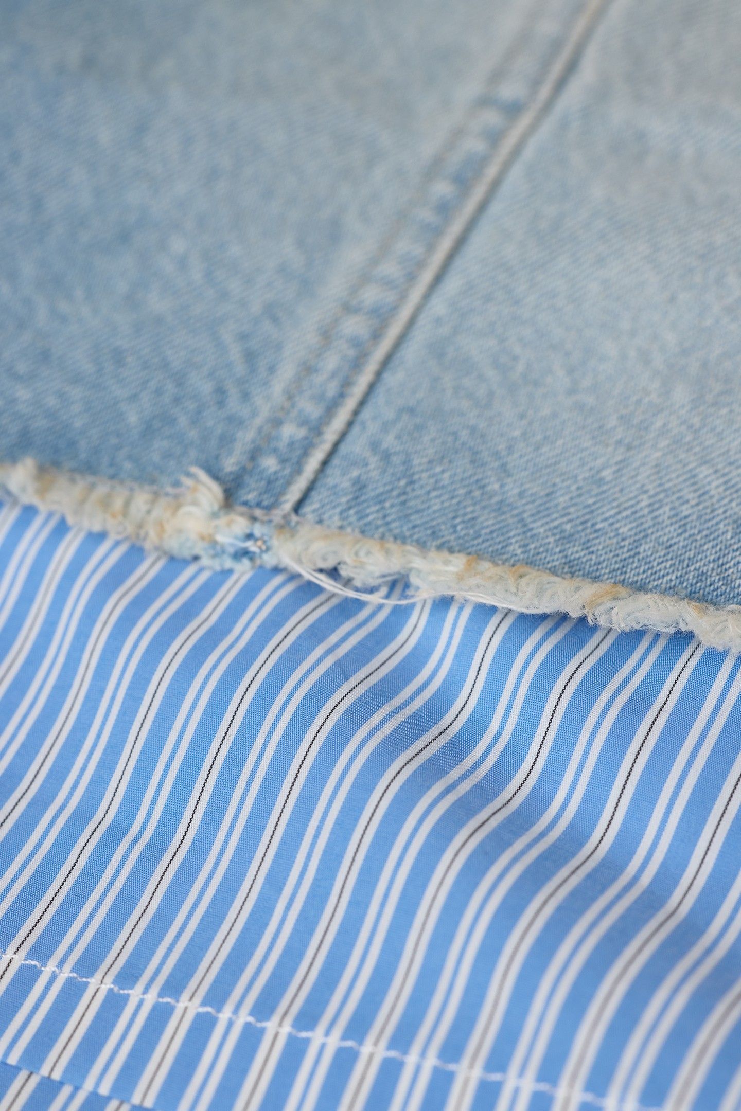 DENIM POPLIN MINI SKIRT LIGHT BLUE 3