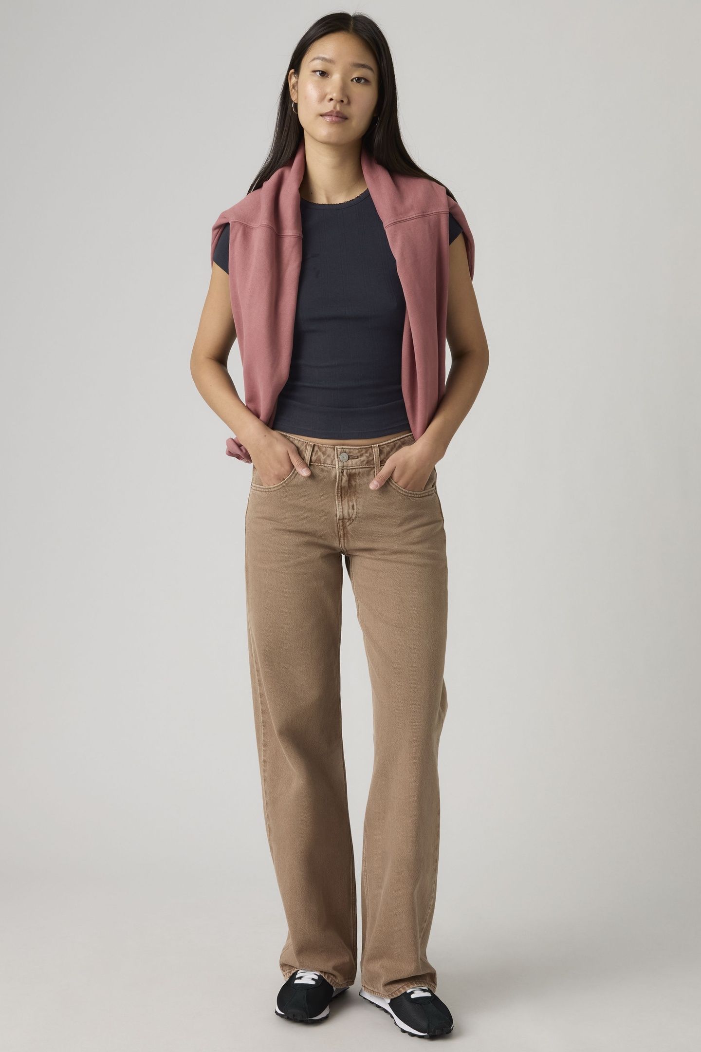 LOW LOOSE WASHED PINE JEANS 2