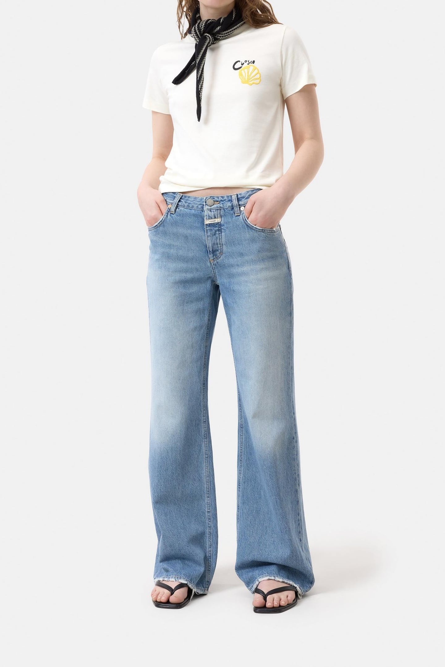 EMBROIDERED T-SHIRT IVORY 2