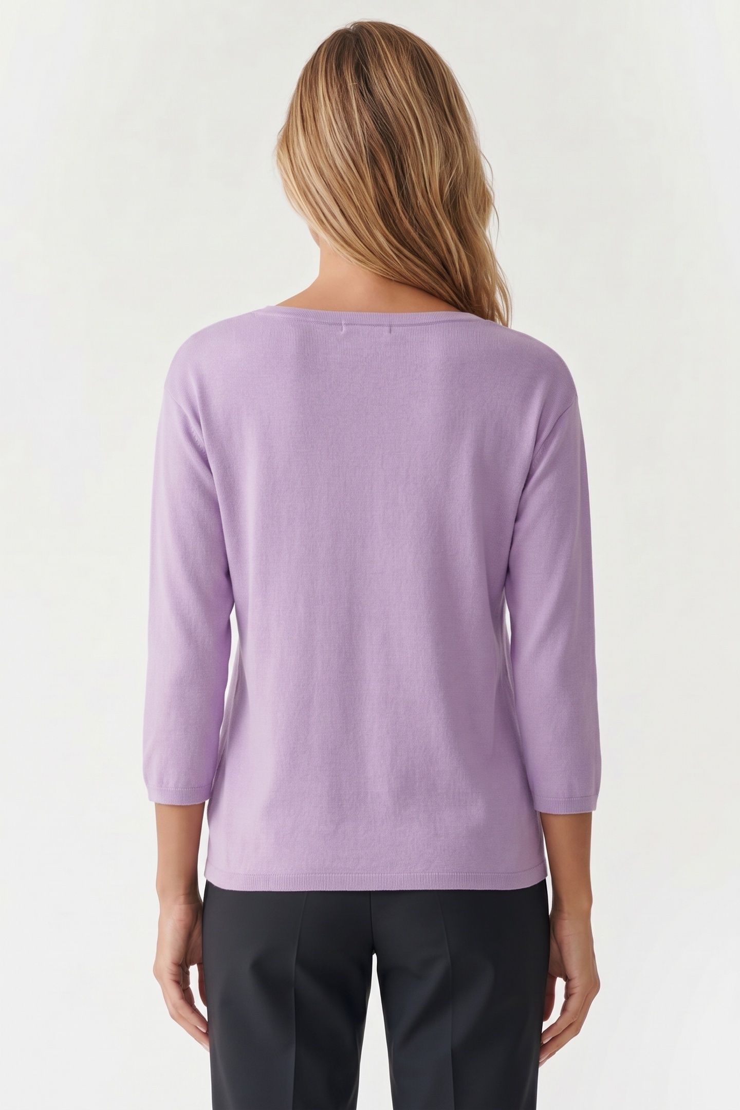 CREWNECK COTTON LILAC 2