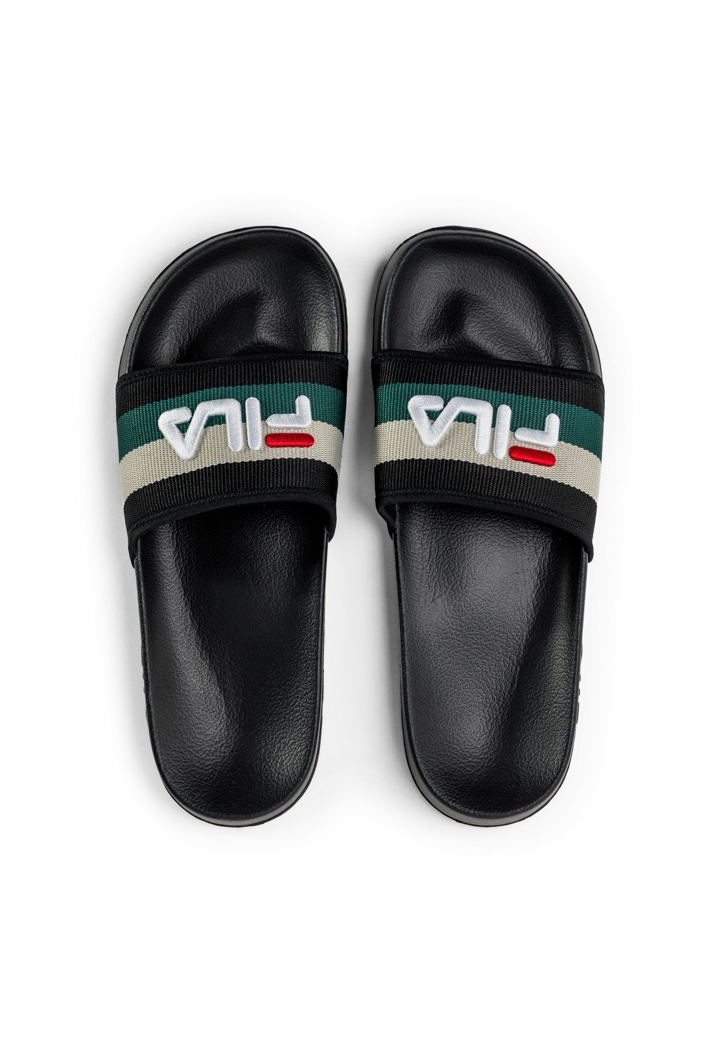 MORRO BAY STRIPES SLIPPER BLACK-POSY GREEN 5