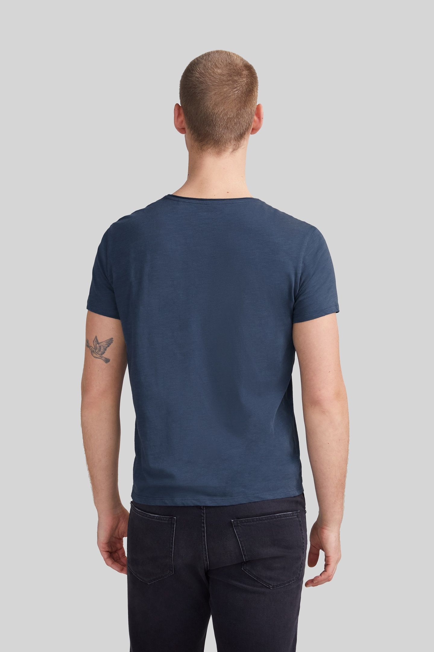 PETROL ORGANIC COTTON ESSENTIAL ROUND-NECK T-SHIRT 2