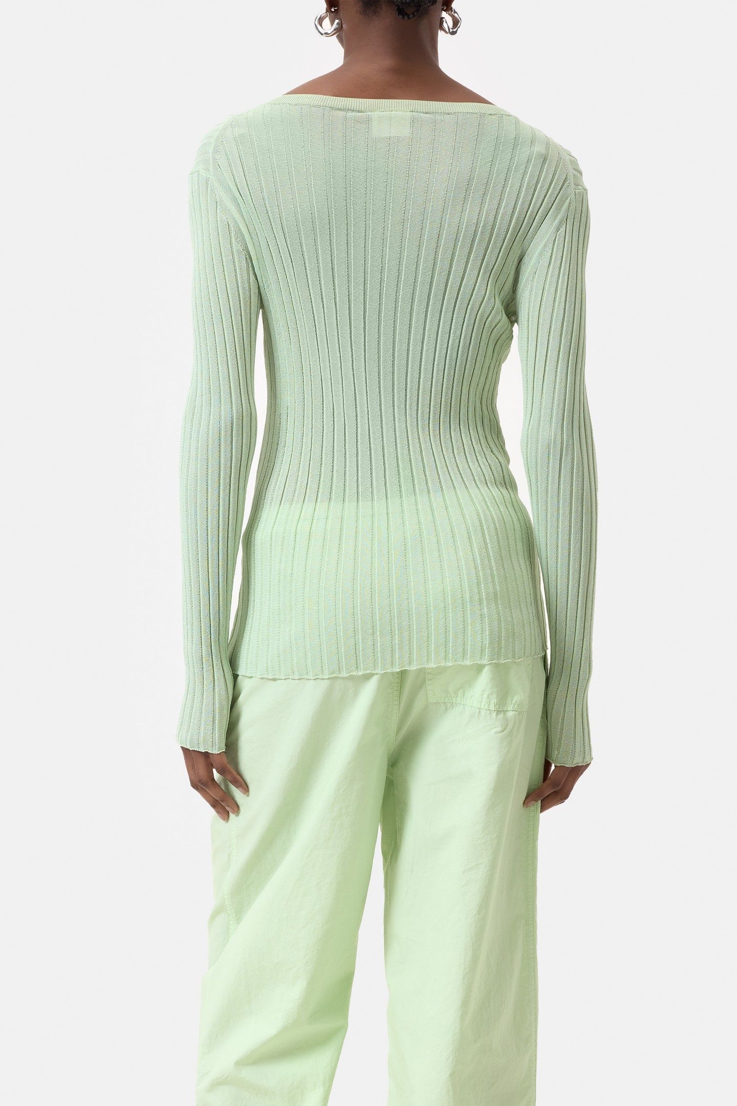 CARDIGAN LONG SLEEVE BUD GREEN 3