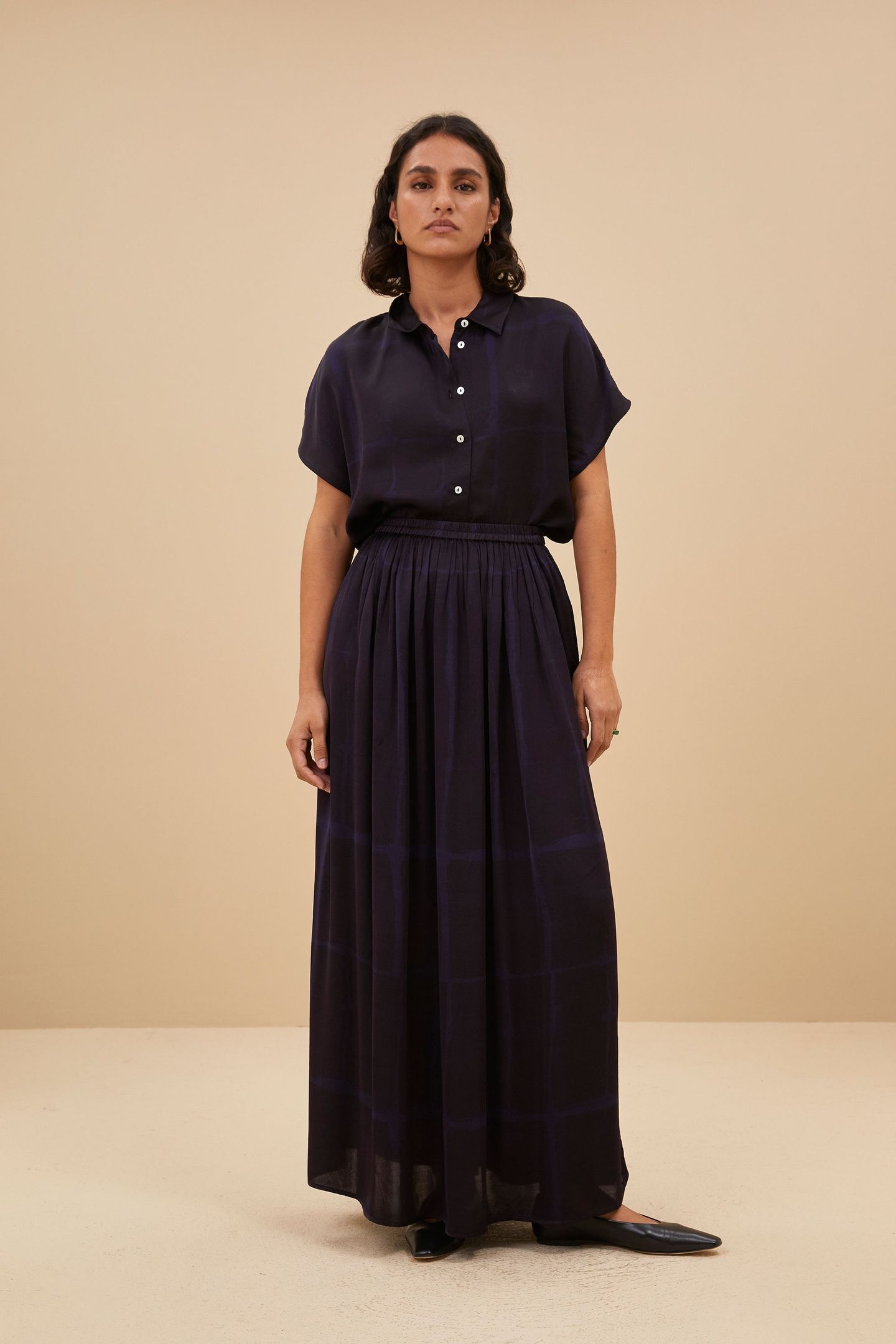 NINA SQUARE SKIRT SQUARE PRINT 1
