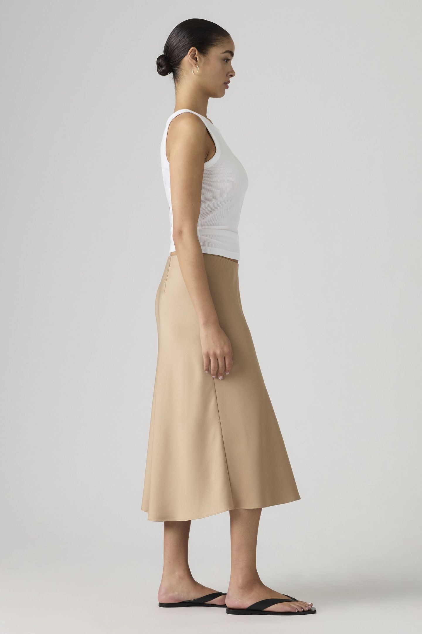 ARIEL MIDI SLIP SKIRT 4
