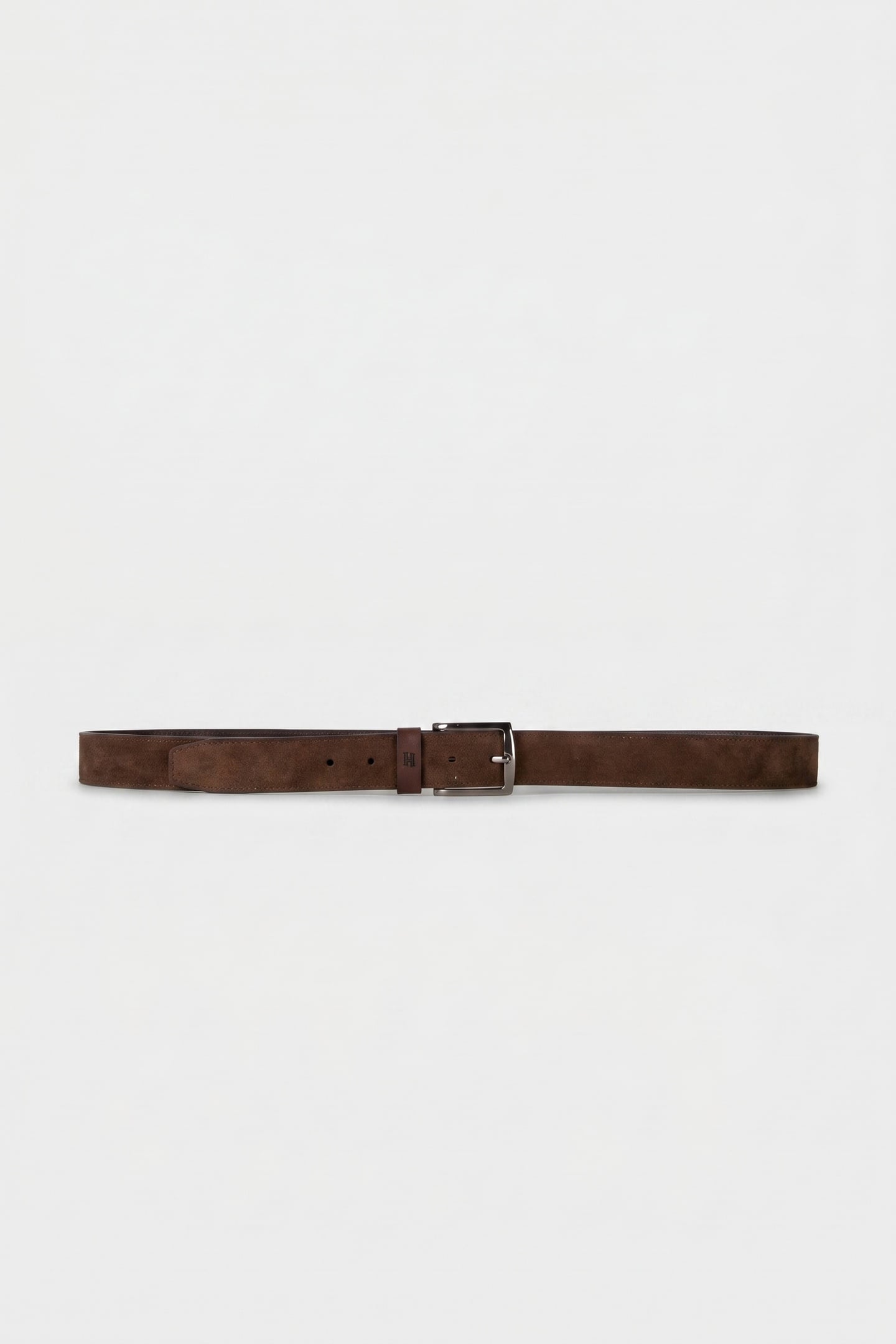 DENTON ELEVATED SUEDE BELT RICH WALNUT 1