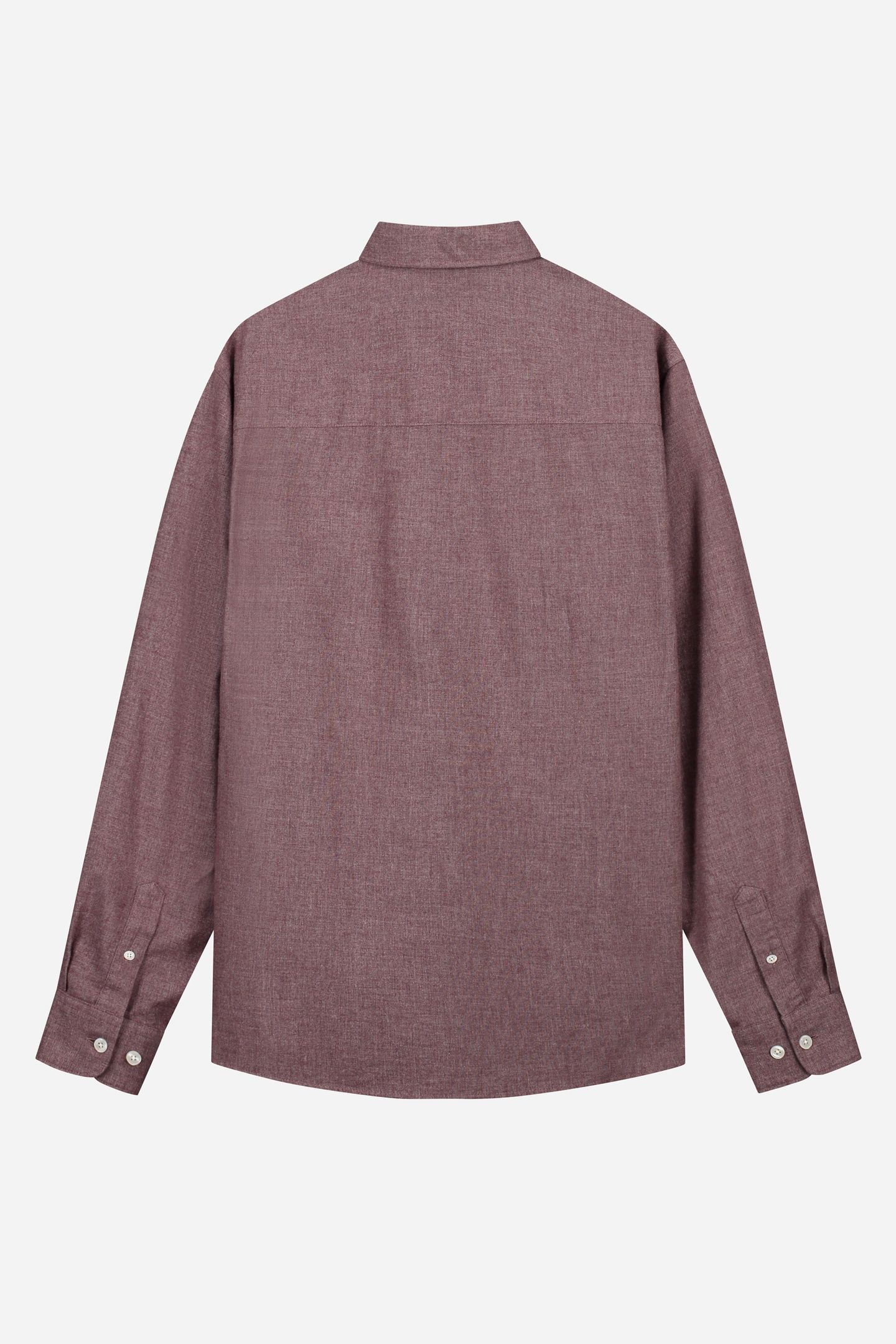 WAL – JAMES BRUSHED TWILL REGULAR SHIRT BURGUNDY 2