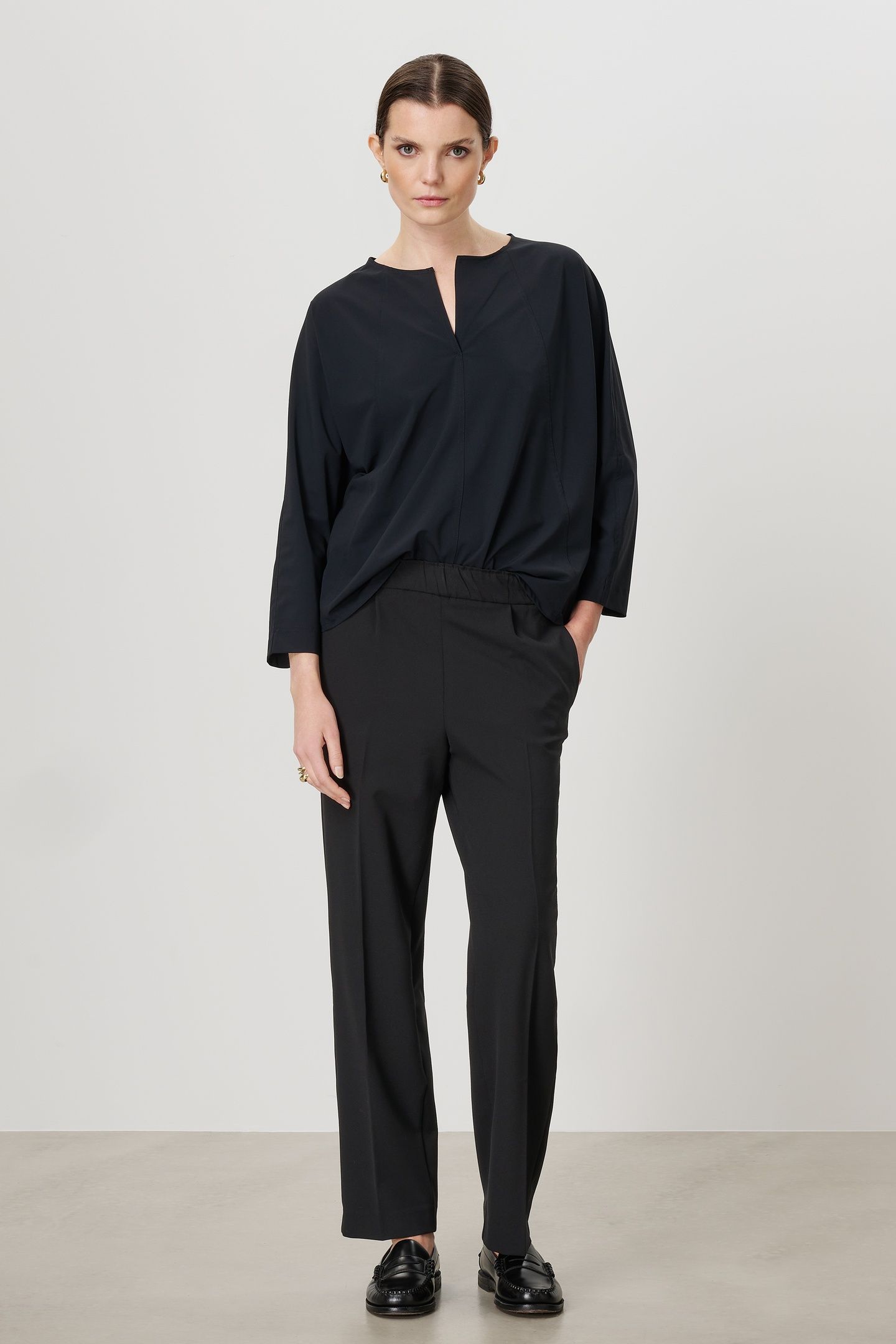 REC POLY CHINO PANTS BLACK 2