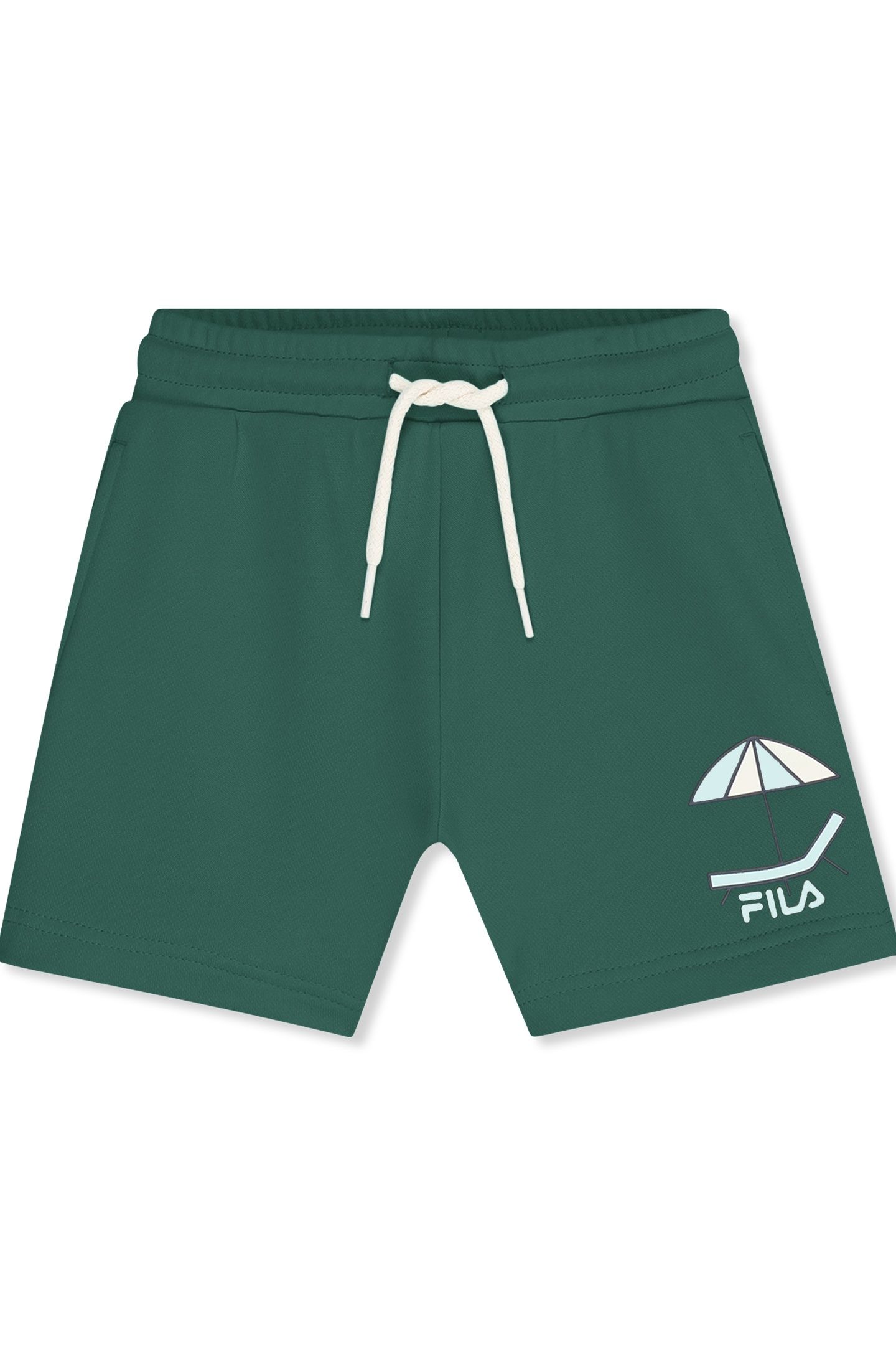 CRESPINA REGULAR GRAPHIC SWEAT SHORTS POSY GREEN 1